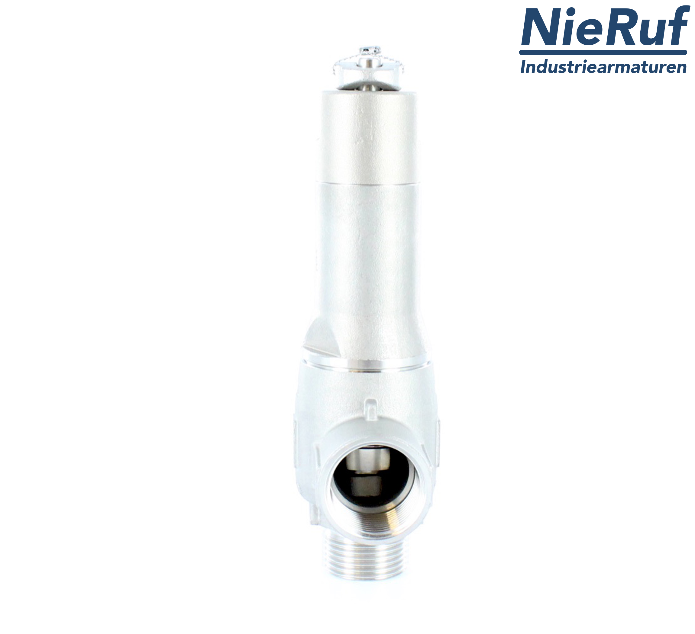 soupape de sûreté 3/8" mâle NPT  x 3/8" femelle SV13, acier inoxydable NBR, avec levier