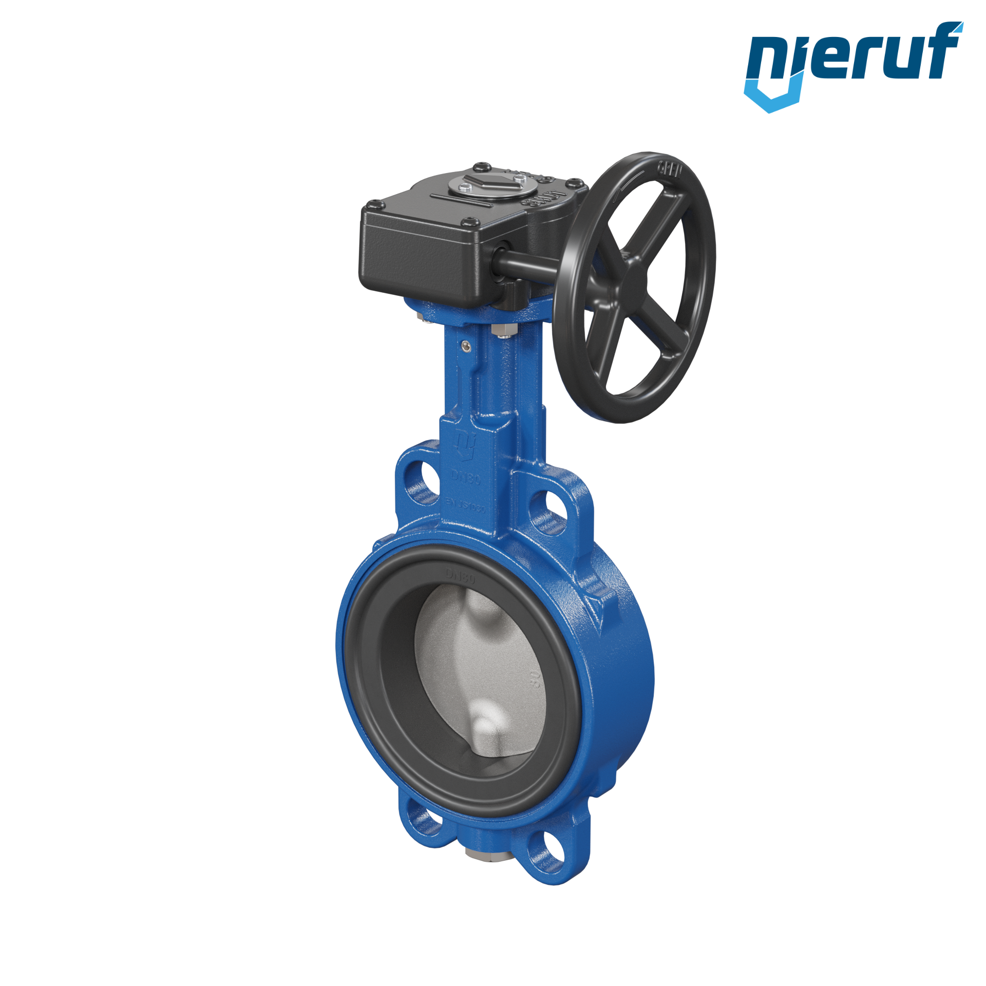 vanne papillon AK01 DN 80 PN6-PN10-PN16 & ANSI150 DVGW-gaz volant