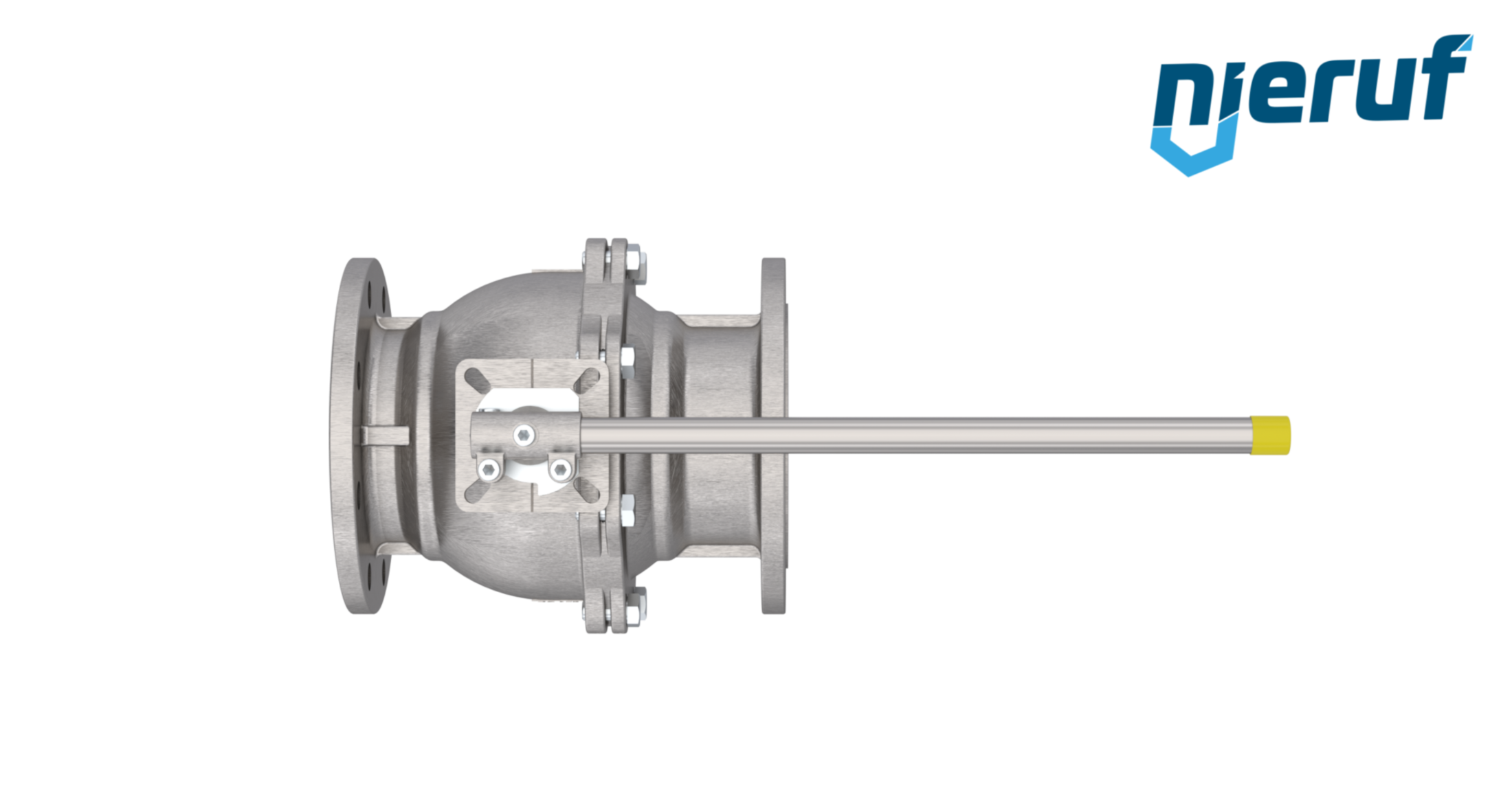 robinet à boisseau sphérique à brides pour gaz DN80 FK05 acier inoxydable 1.4408