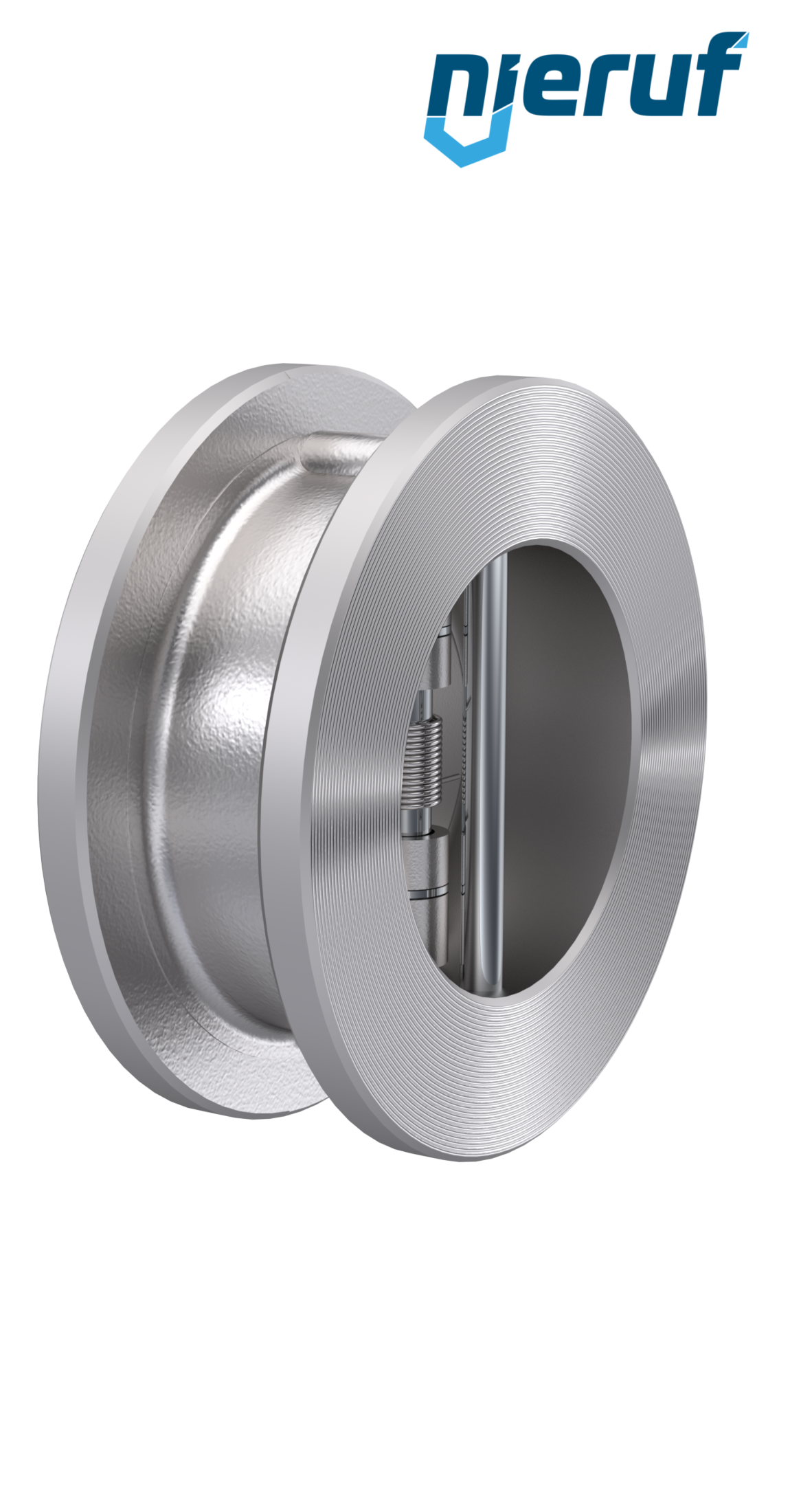 clapet anti-retour à double battant DN300 DR03 acier inoxydable 1.4408 en métal