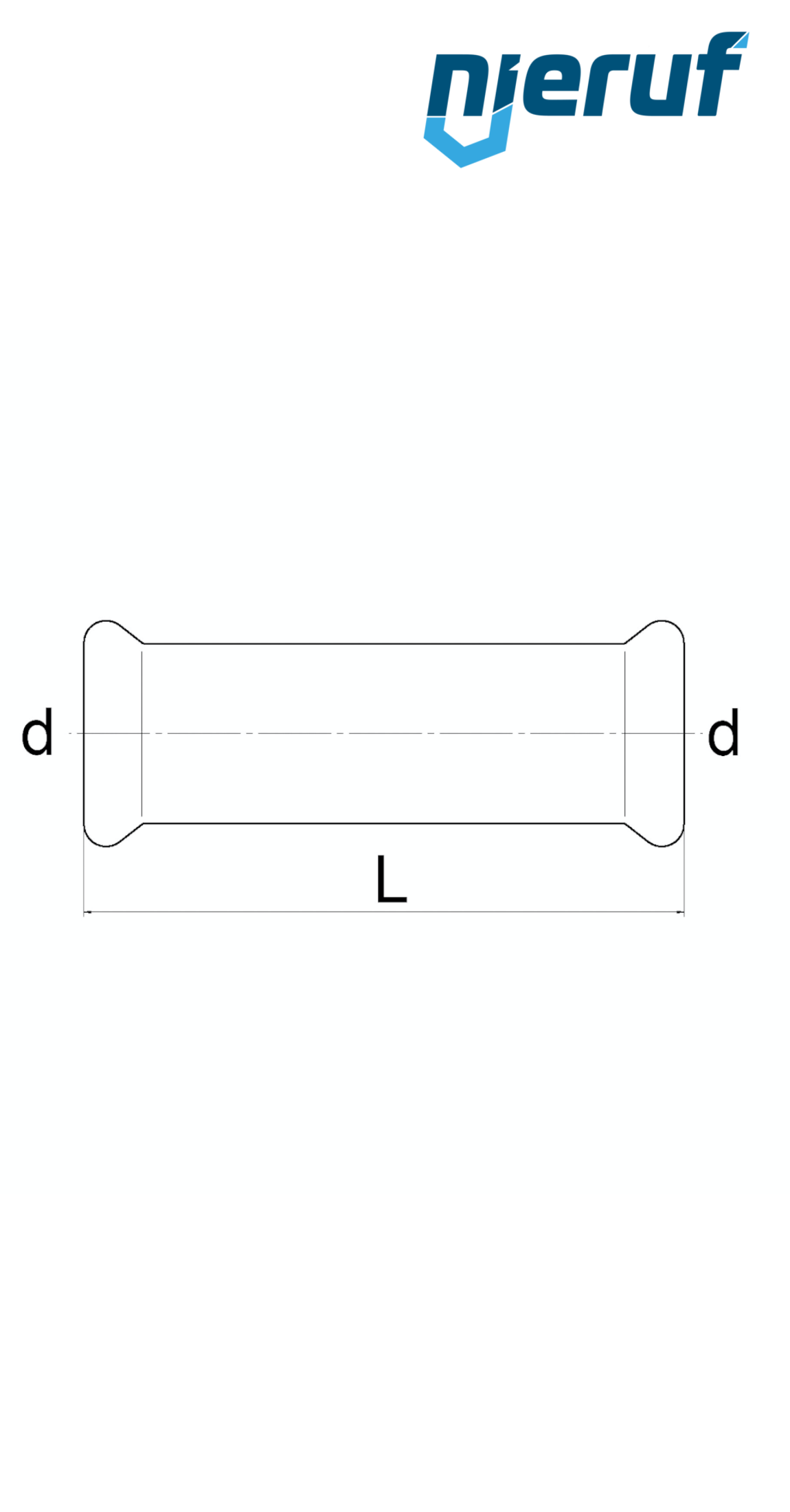 manchon coulissant F x F DN80 - 88,9 mm acier inoxydable