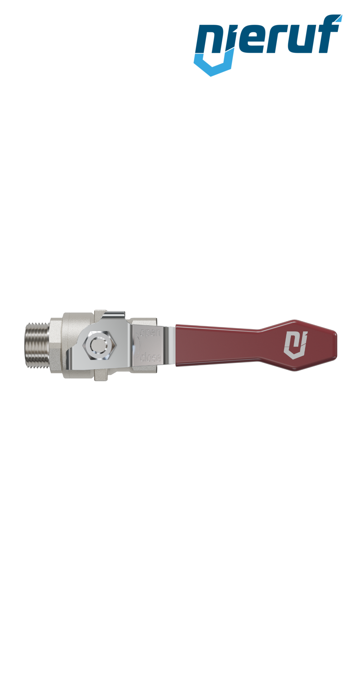 robinet à boisseau sphérique 2 voies DN10 - 3/8" pouce GK01 femelle x mâle