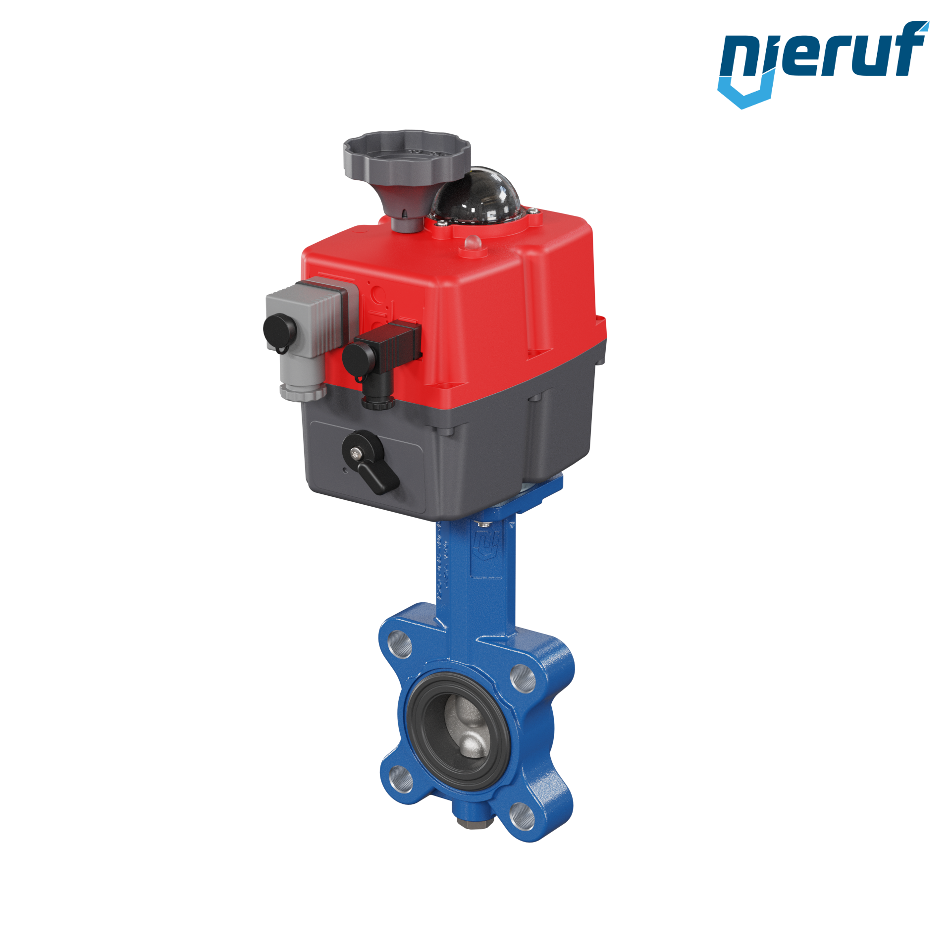 vanne papillon DN 40 avec oreilles taraudées / lug actionneur électronique 24-240V FDA