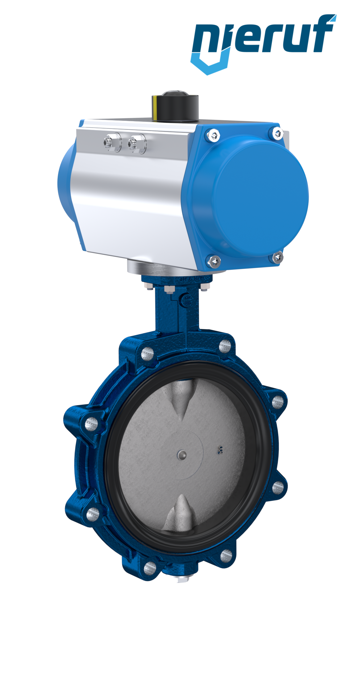 vanne papillon DN 80 AK02 EPDM DVGW eau potable, WRAS, ACS, W270 actionneur pneumatique à simple effet
