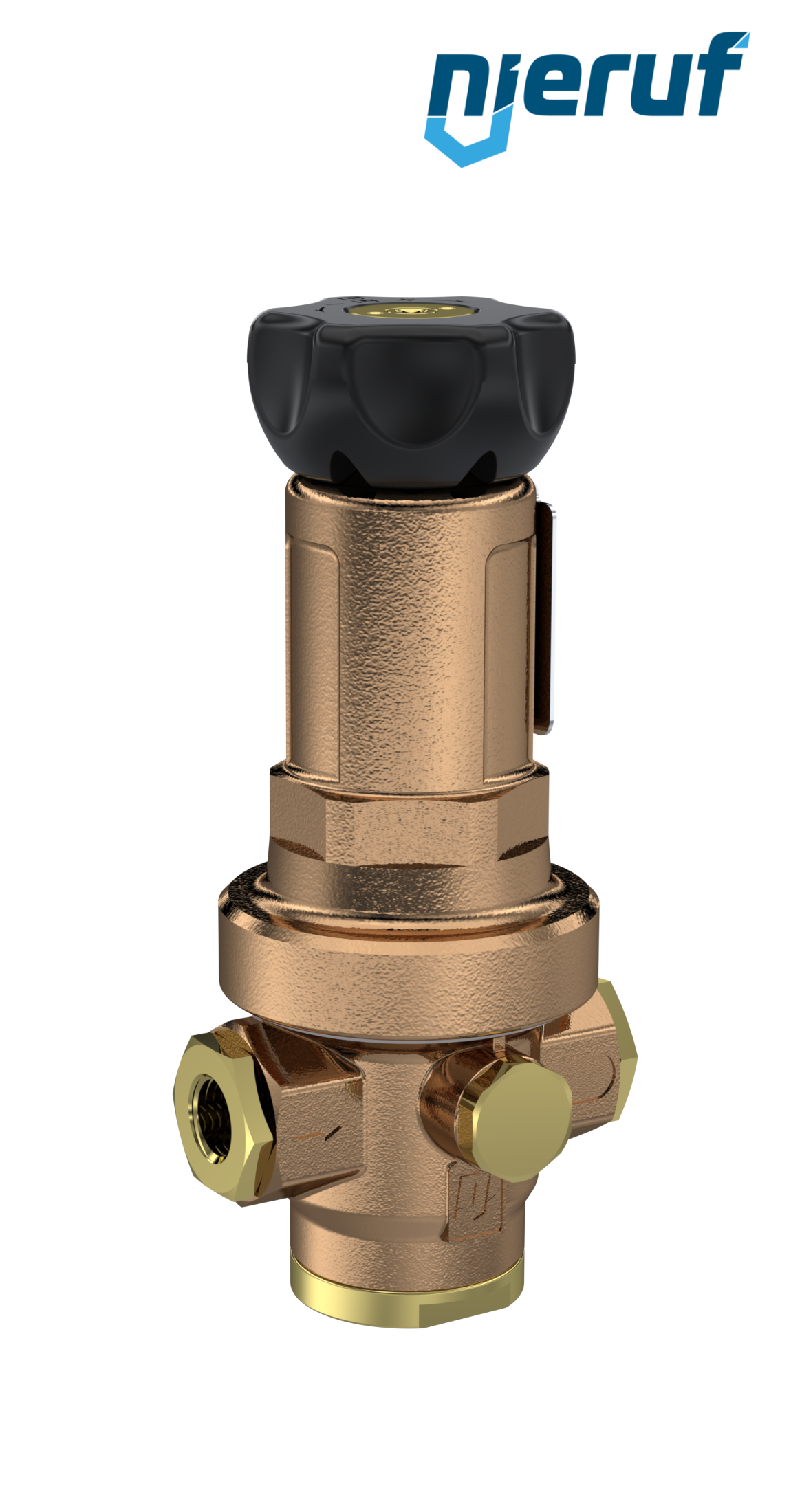 régulateur de pression de précision 1/4" pouce DM14 bronze FKM 5.0 - 30.0 bar