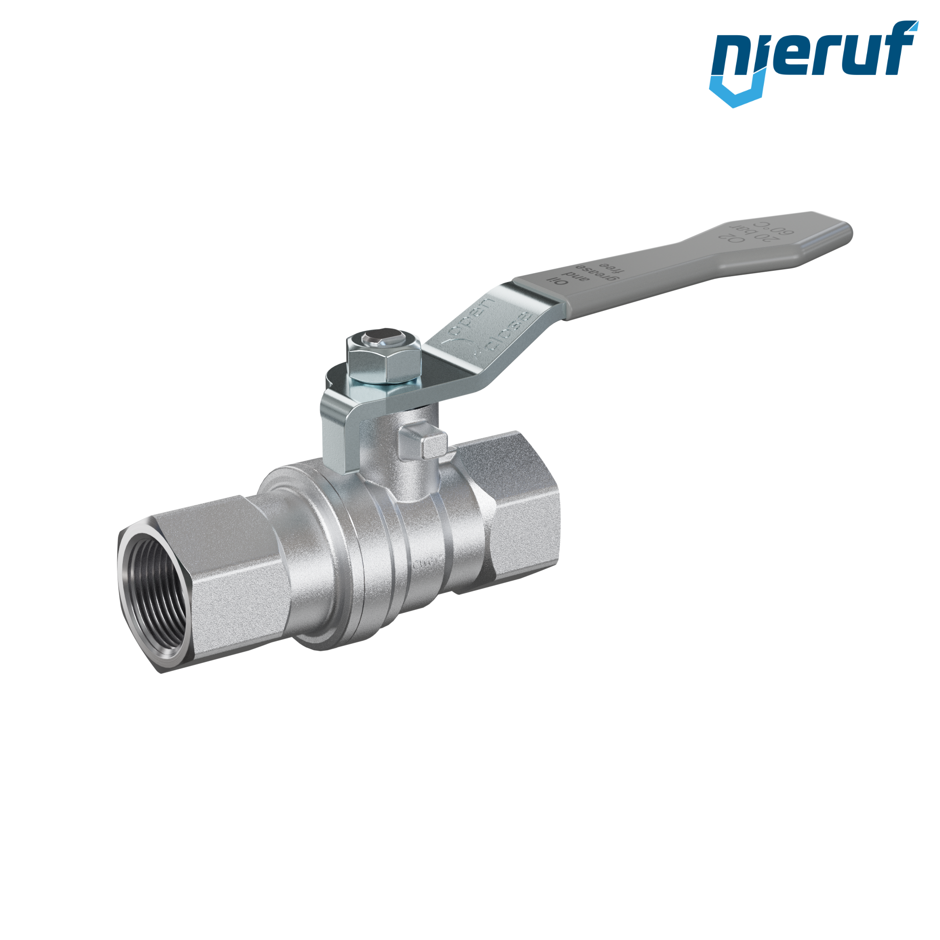 robinet à bille pour oxygène DN10 - 3/8" pouce GK02 laiton