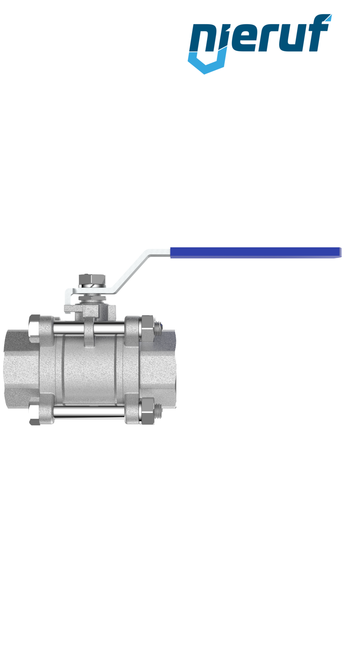 robinet à boisseau sphérique en acier inoxydable DN65 - 2 1/2" pouce GK04 femelle