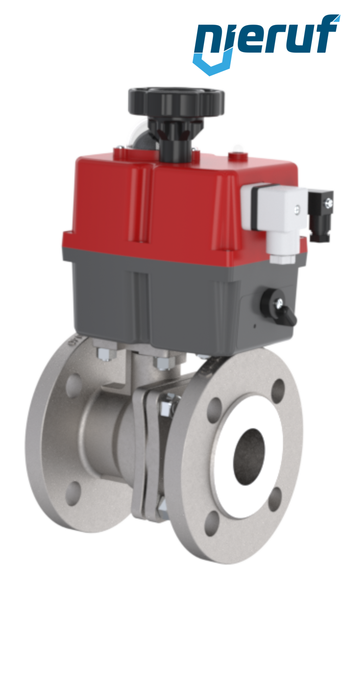 robinet à boisseau sphérique à brides électrique DN15 - 1/2" pouce EK05 acier inoxydable 24V