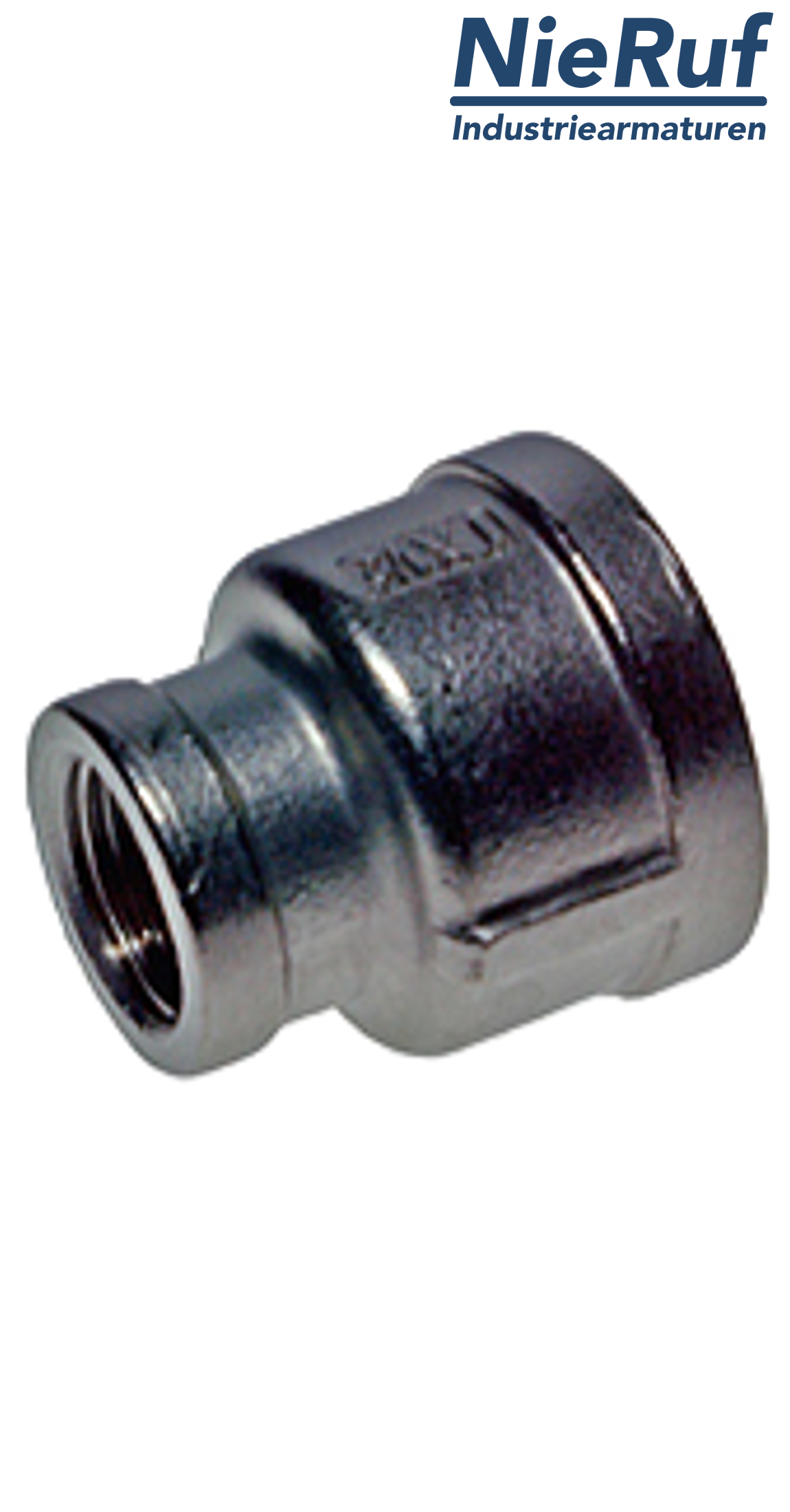 manchon réducteur 3/4" x 1/2" pouce NPT acier inoxydable 316L femelle