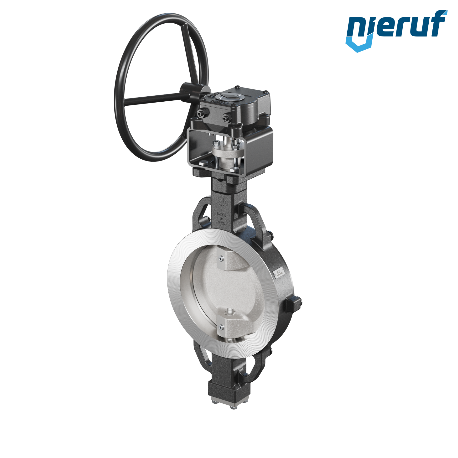 vanne papillon double excentration AK11 DN 200 PN10-40 ANSI150-300 engrenage