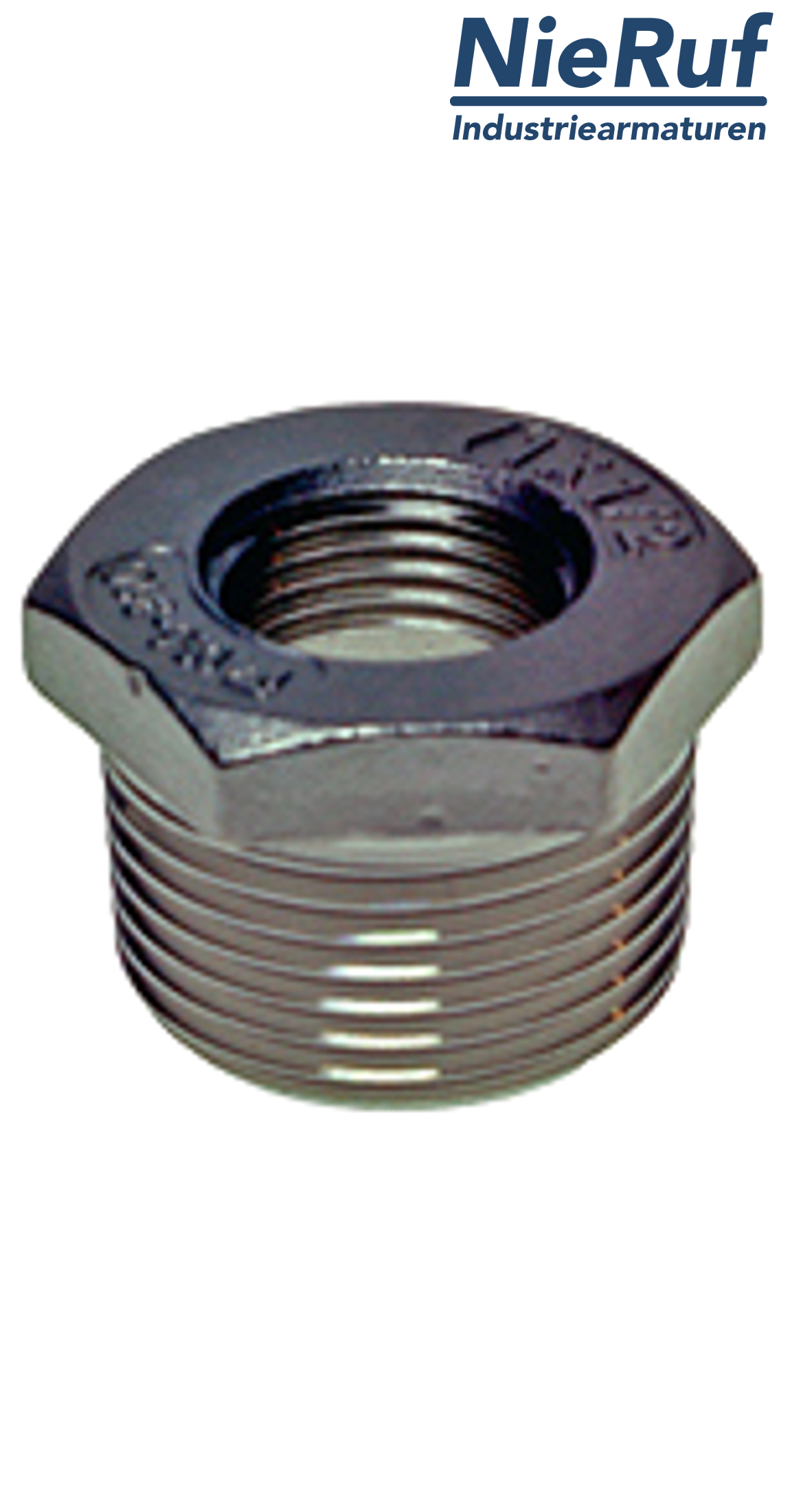 raccord réducteur 3/4" x 1/2" pouce NPT acier inoxydable 316L mâle x femelle