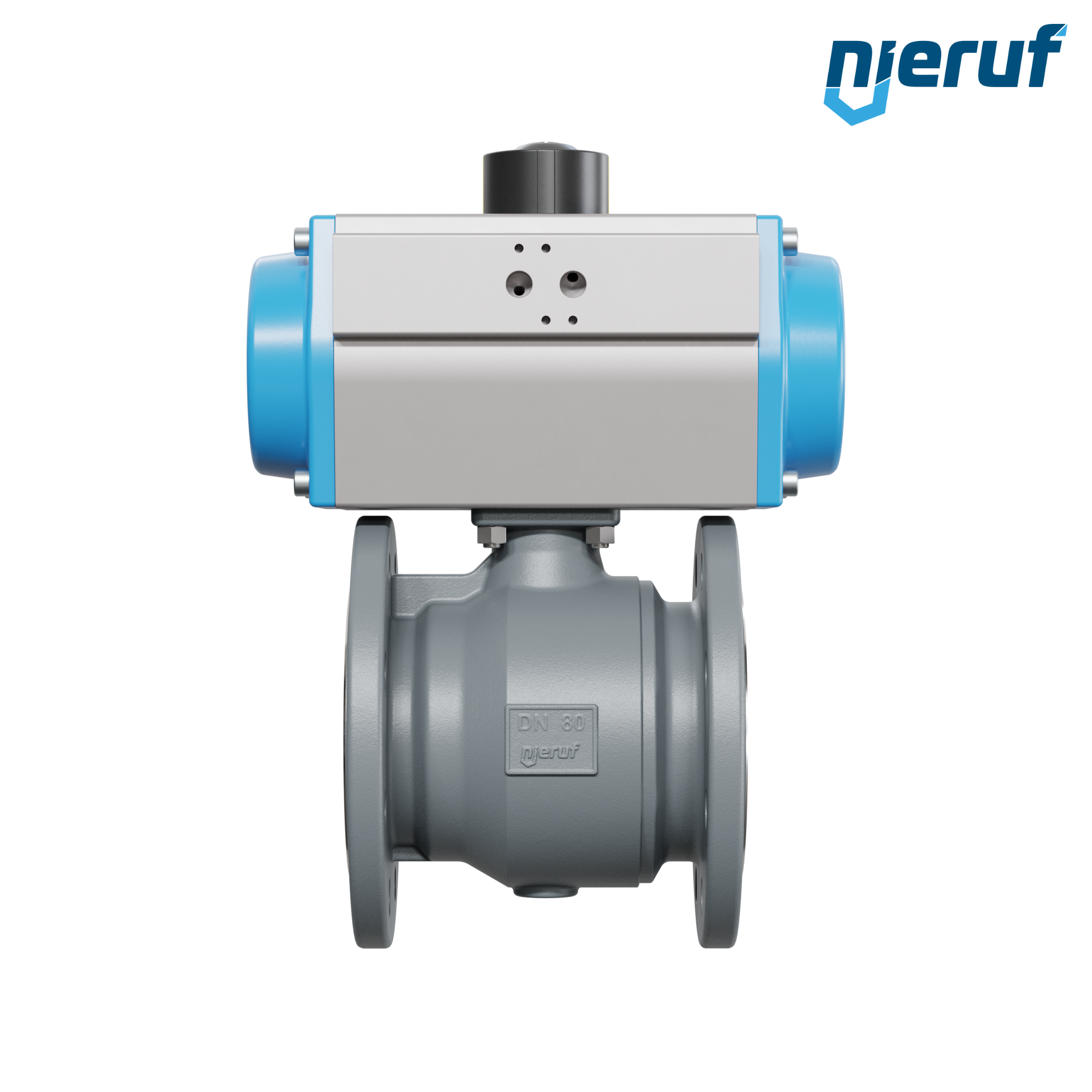 valvola a sfera automatica DN80 - 3" pollici PK04 azionamento rotativo pneumatico a semplice effetto apertura a molla