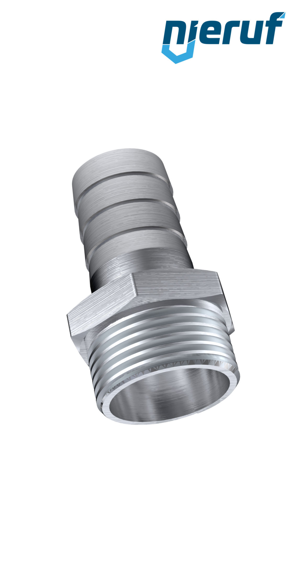 embout de tuyau 2 1/2" 63.5 mm acier inoxydable 1.4408 ST01