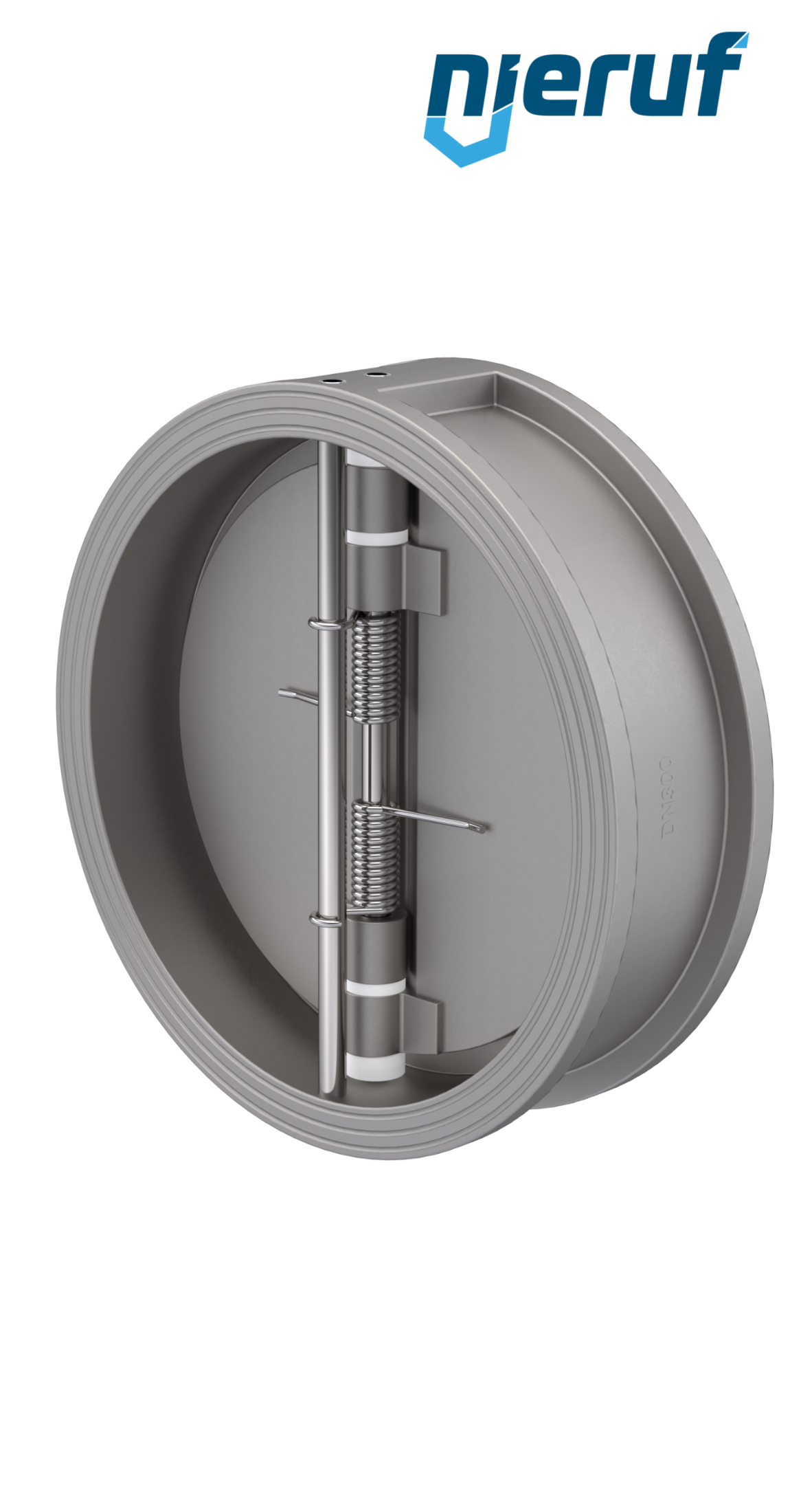 clapet anti-retour à double battant DN300 DR03 acier inoxydable 1.4408 NBR