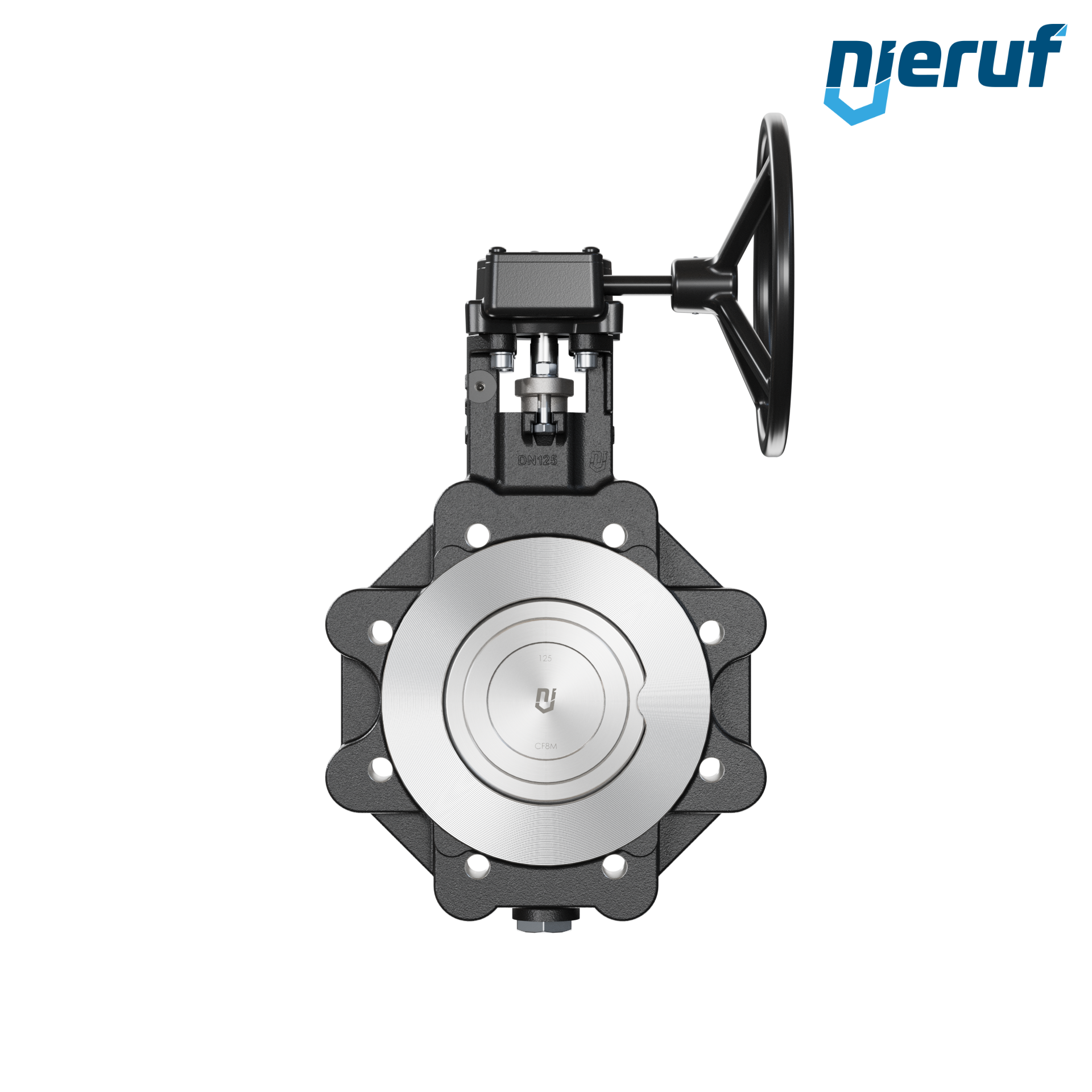 vanne papillon double excentration AK12 DN 125 PN10-PN16 engrenage
