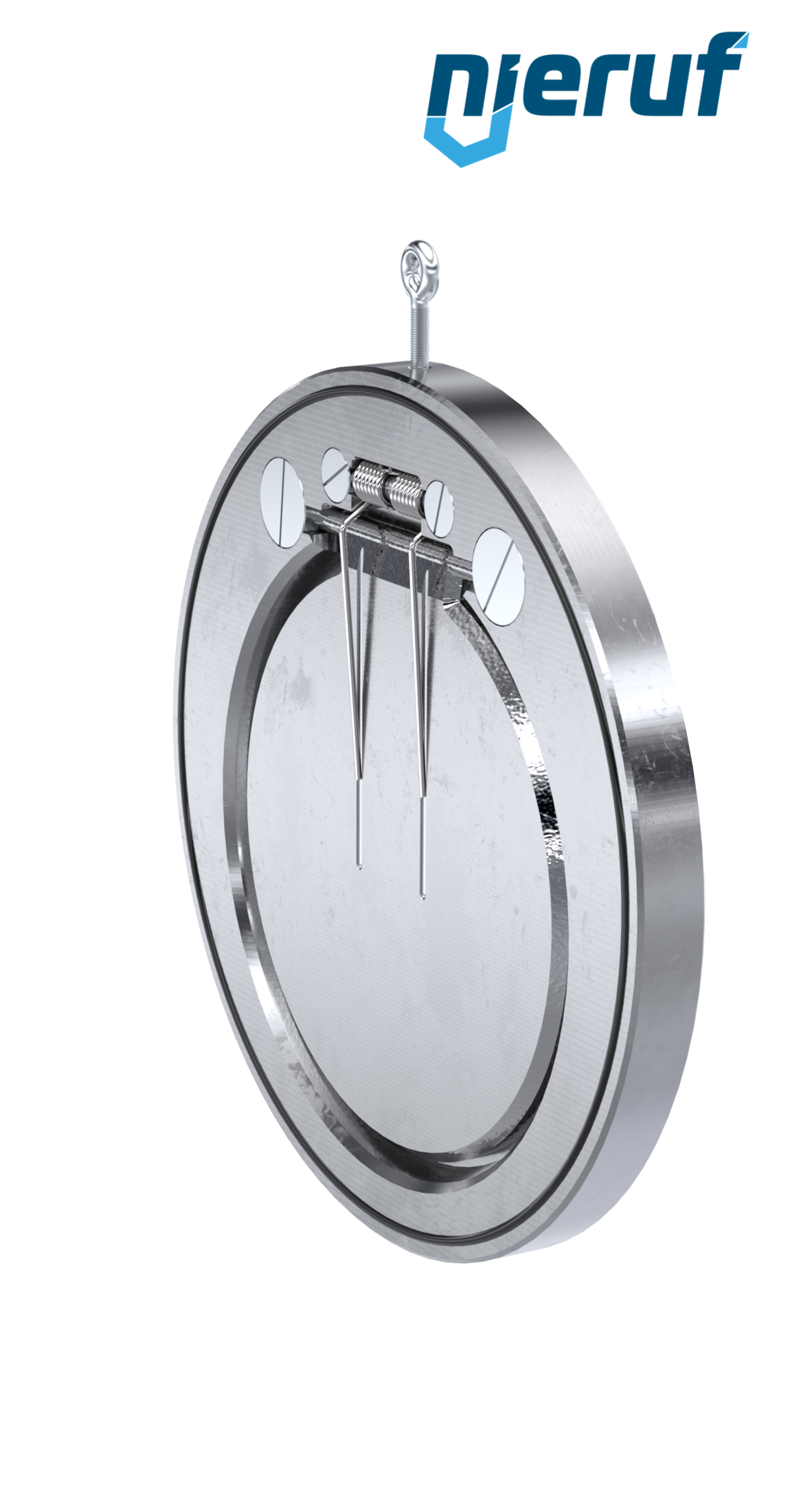 clapet anti-retour entre brides type wafer avec ressort DN300 ZR04 acier inoxydable 1.4408 FKM (Viton)