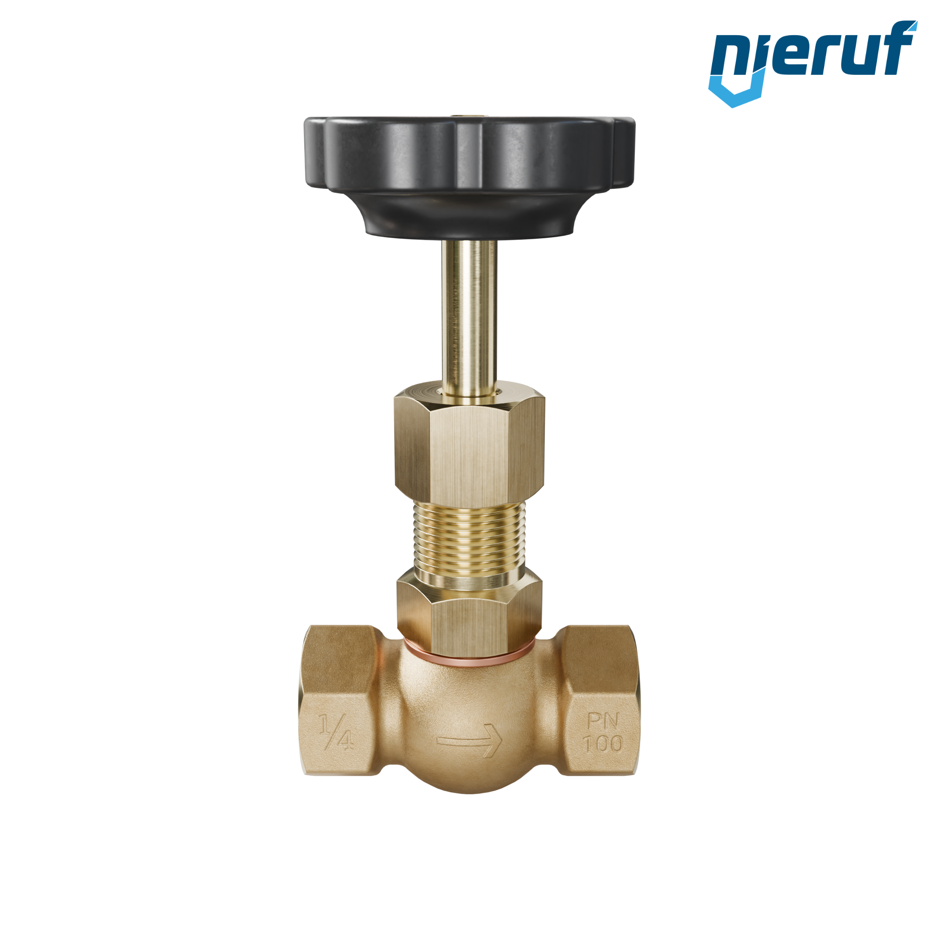 vanne à pointeau  1/4" pouce NV02 laiton