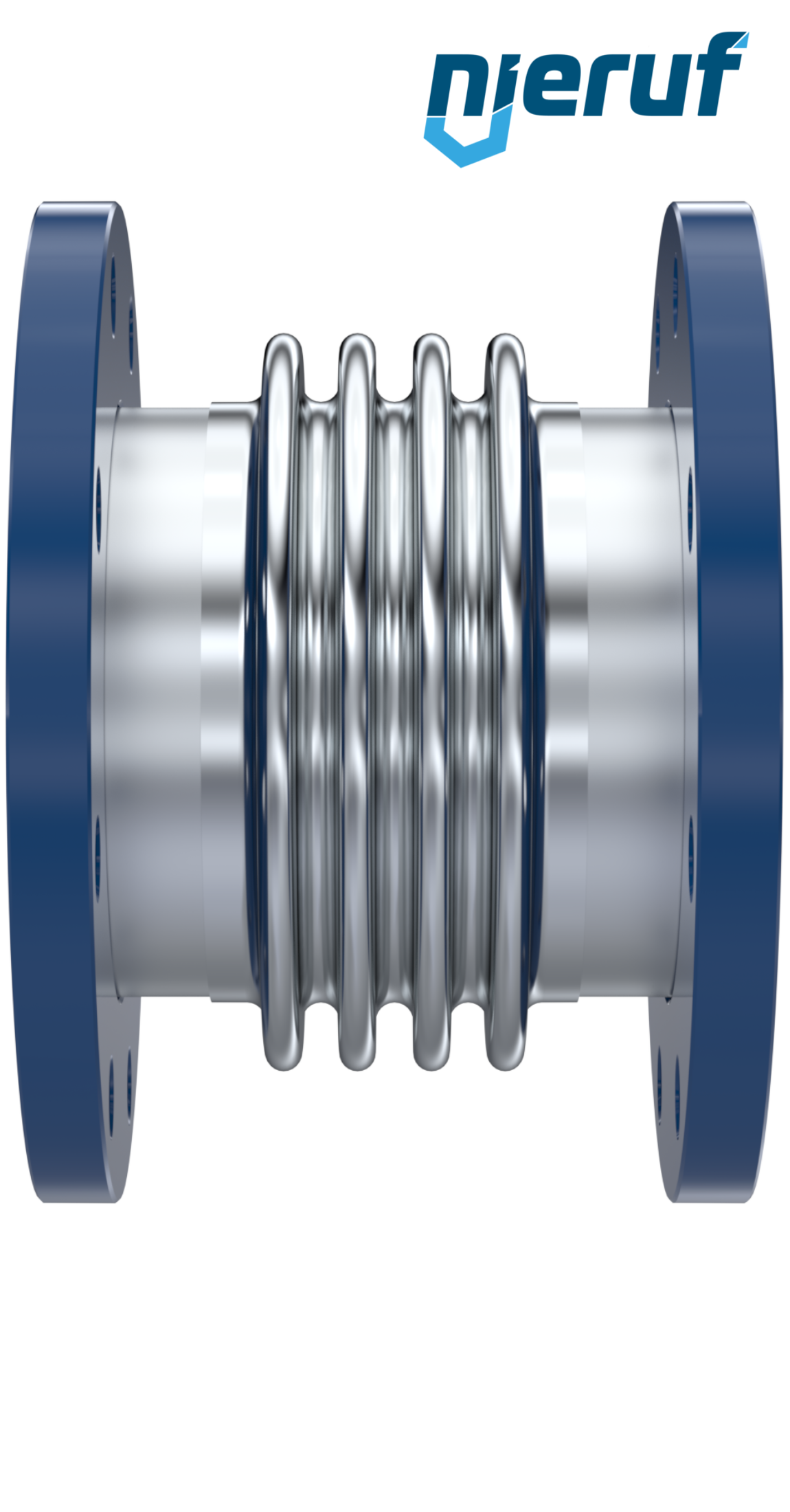 Compensateur axial DN250 modèle KP05 bride à collerette et soufflet en acier inoxydable