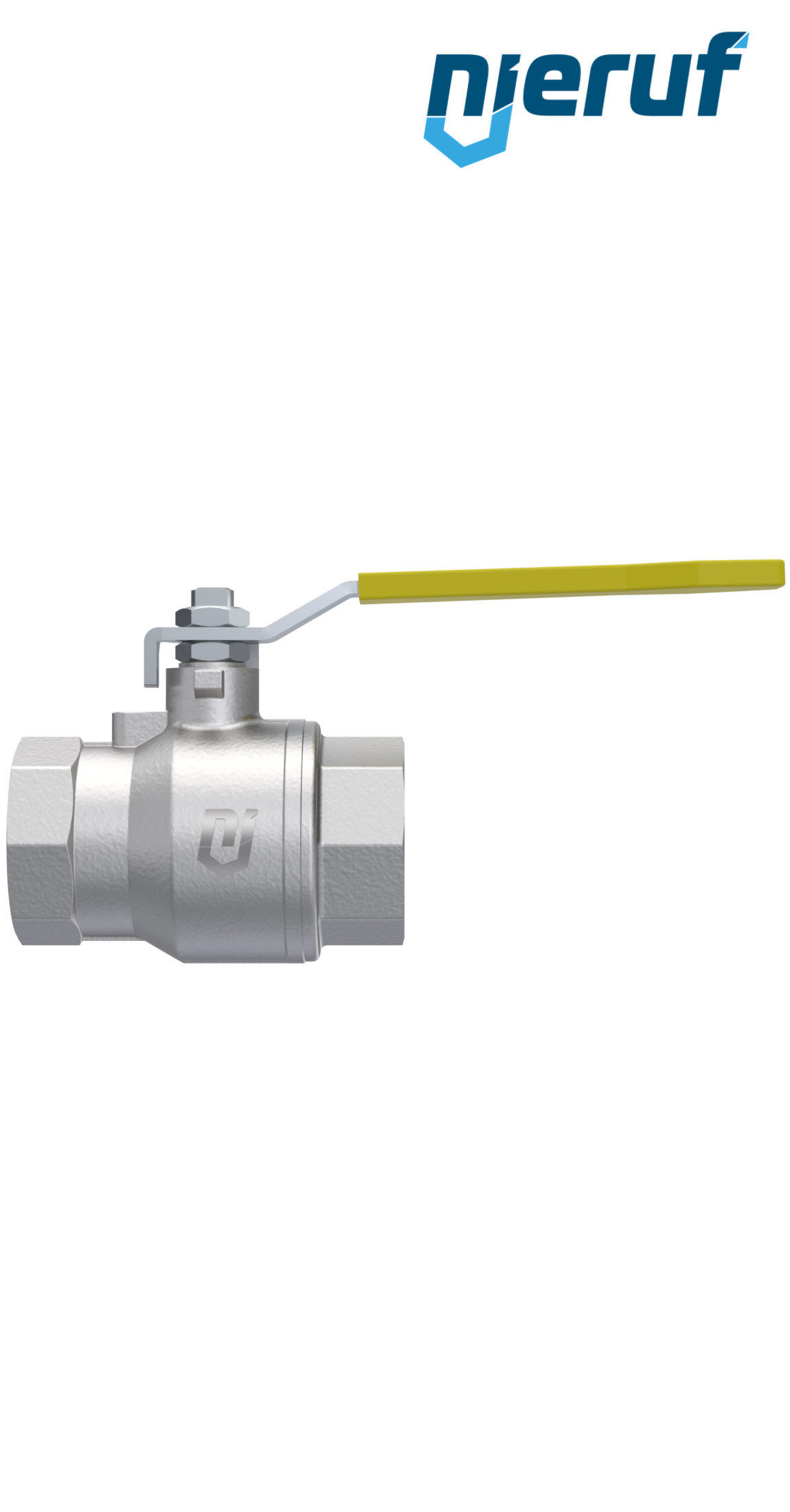 robinet à boisseau sphérique pour gaz en acier inoxydable DN15 - 1/2" pouce GK07 biogaz DVGW