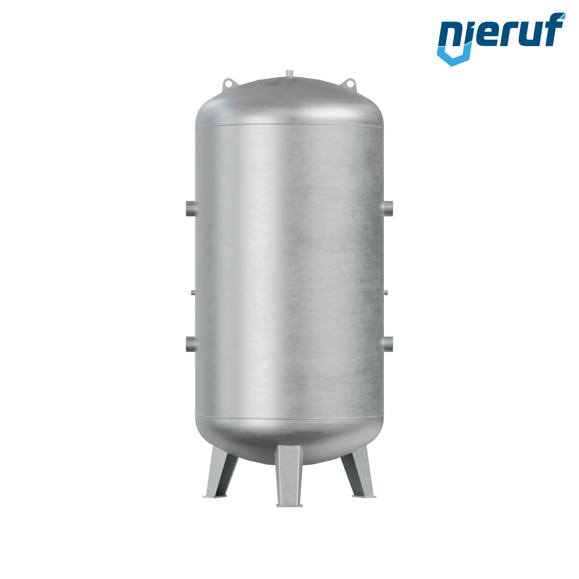 Réservoir sous pression debout BE01 2000 litres, 0-11 bar, acier apprêté
