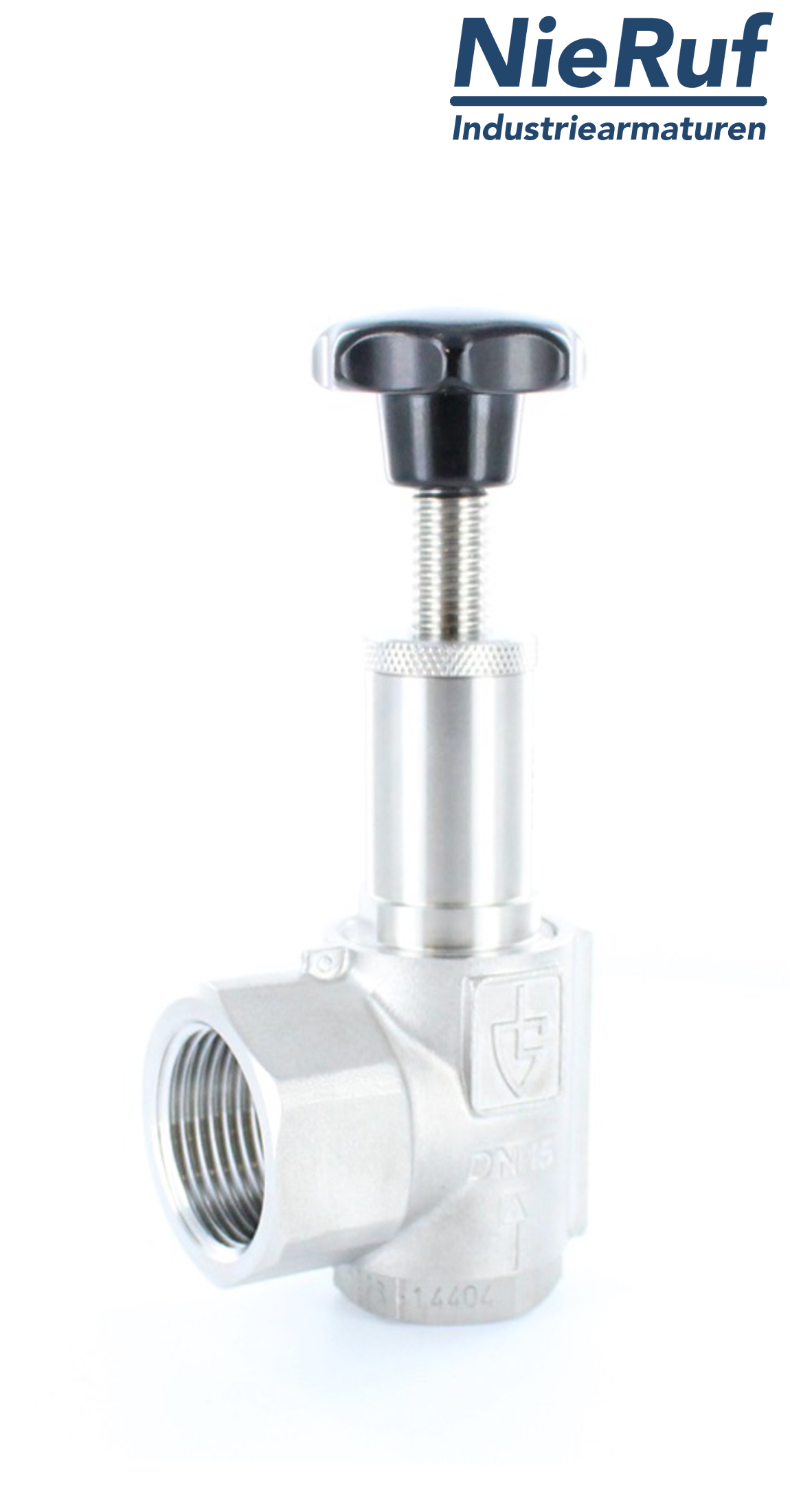 déverseur/soupape de décharge en équerre 1 1/2" pouce mâle UV15 acier inoxydable  1,0 - 1,3 bar