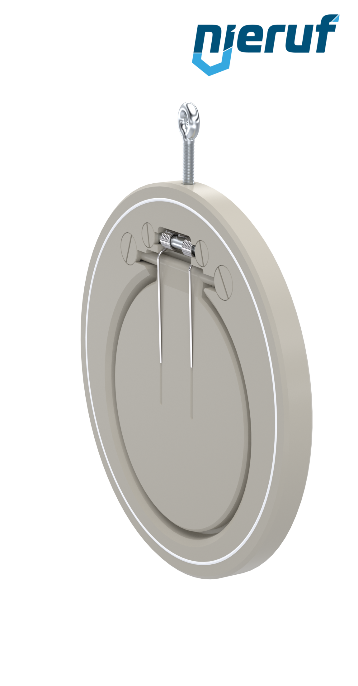 clapet anti-retour entre brides type wafer avec ressort DN200 ZR08 plastique PP-H PTFE