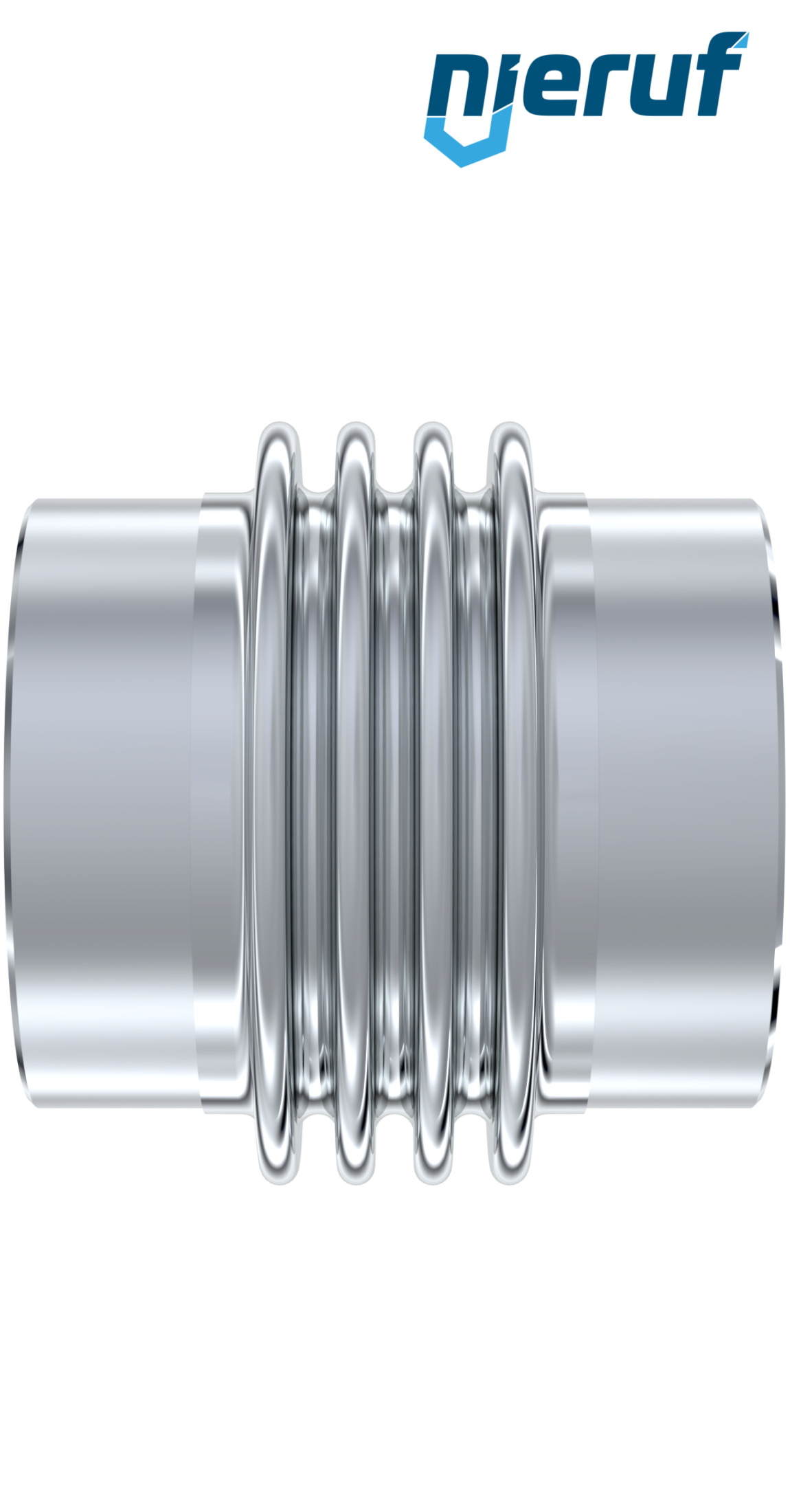 Compensateur axial DN300 - 329mm modèle KP05 Embouts à souder en acier et soufflet en inox
