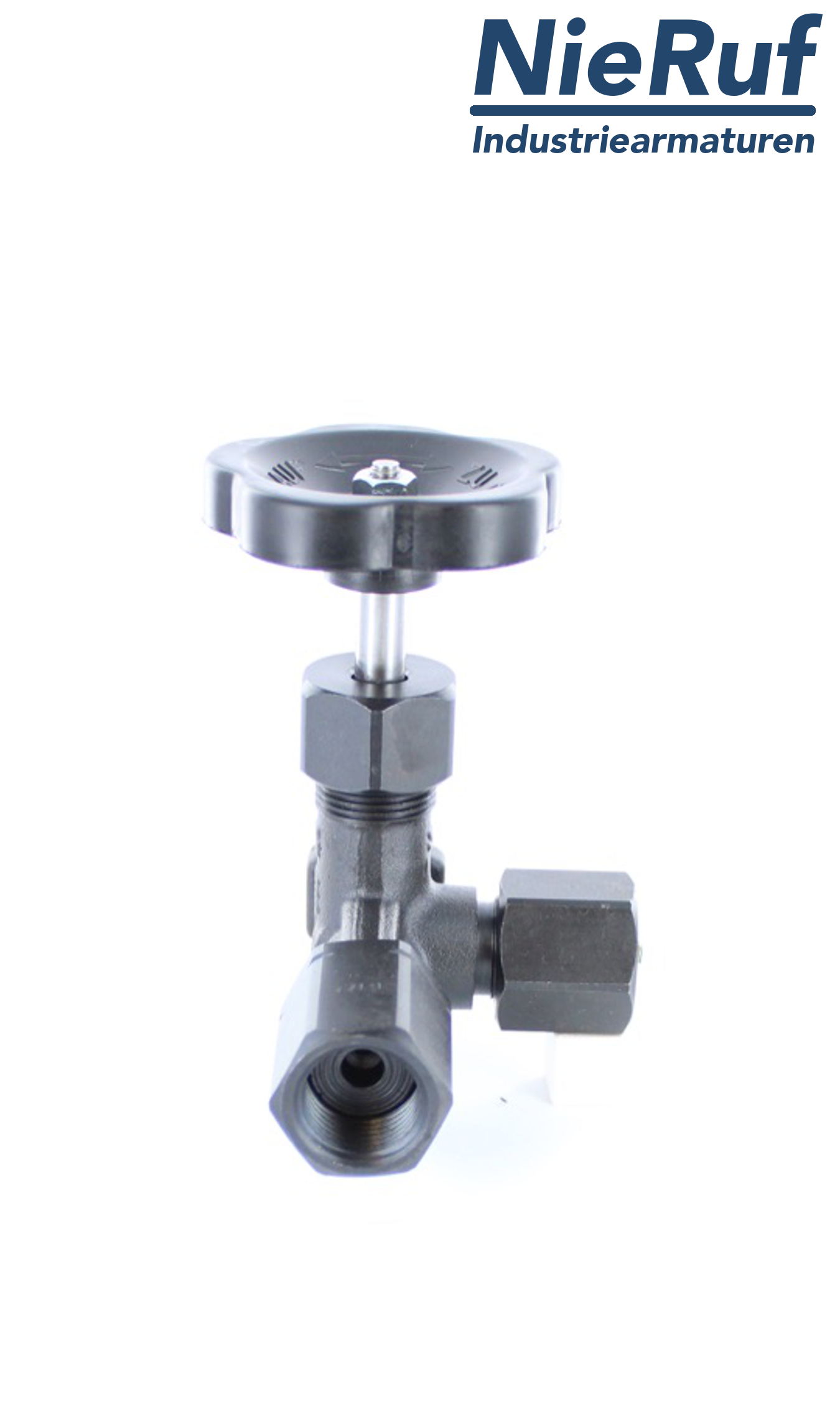 vanne d'arrêt pour manomètre manchon (filetage mâle) x adaptateur pour instruments de mesure avec écrou réglable M20X1.5 DIN 16271 acier 1.0460 400 bar