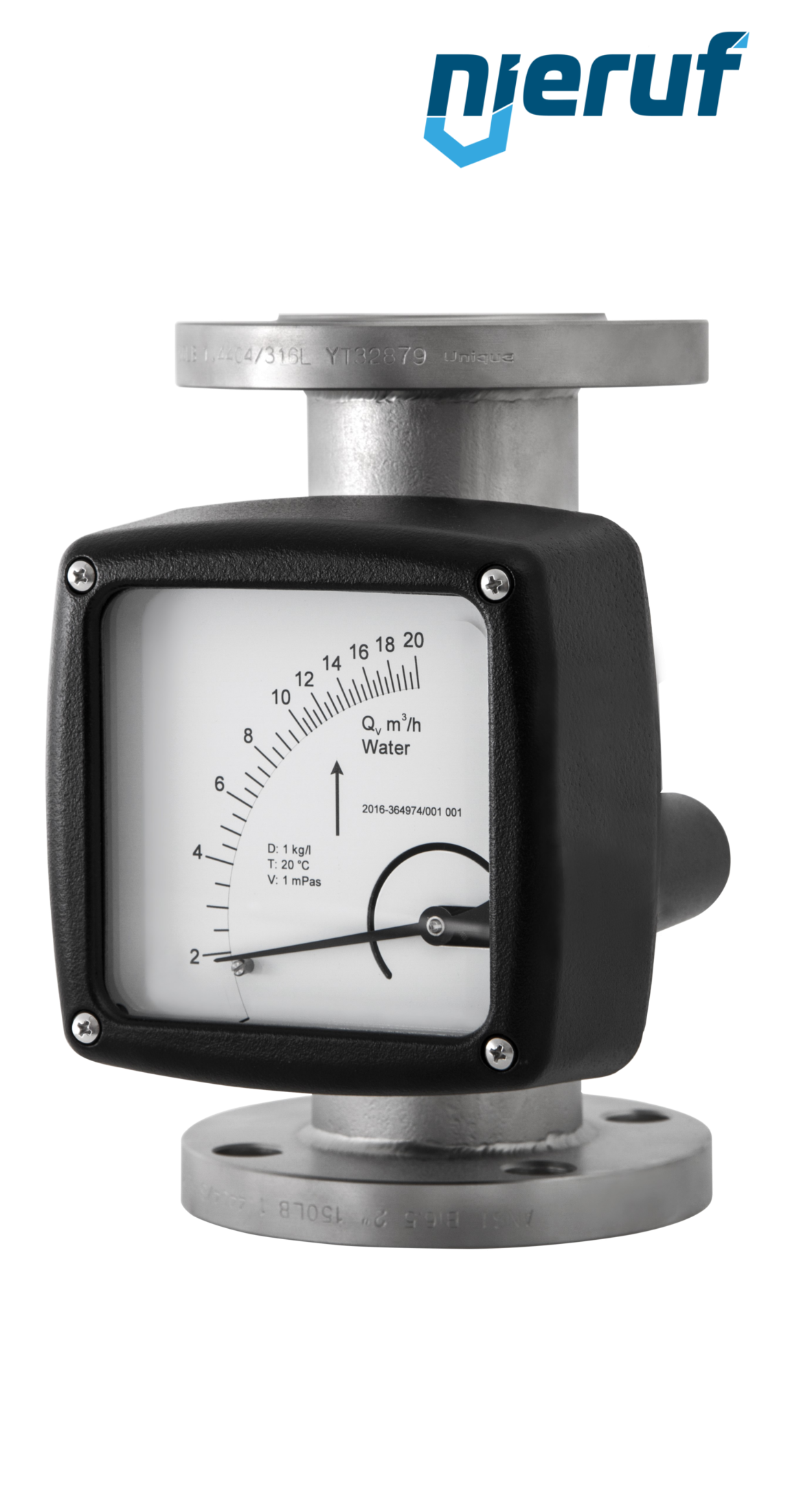 débitmètre entièrement en métal DN50-raccordement 70,0 - 700,0 m3/h tuyau DN50 air