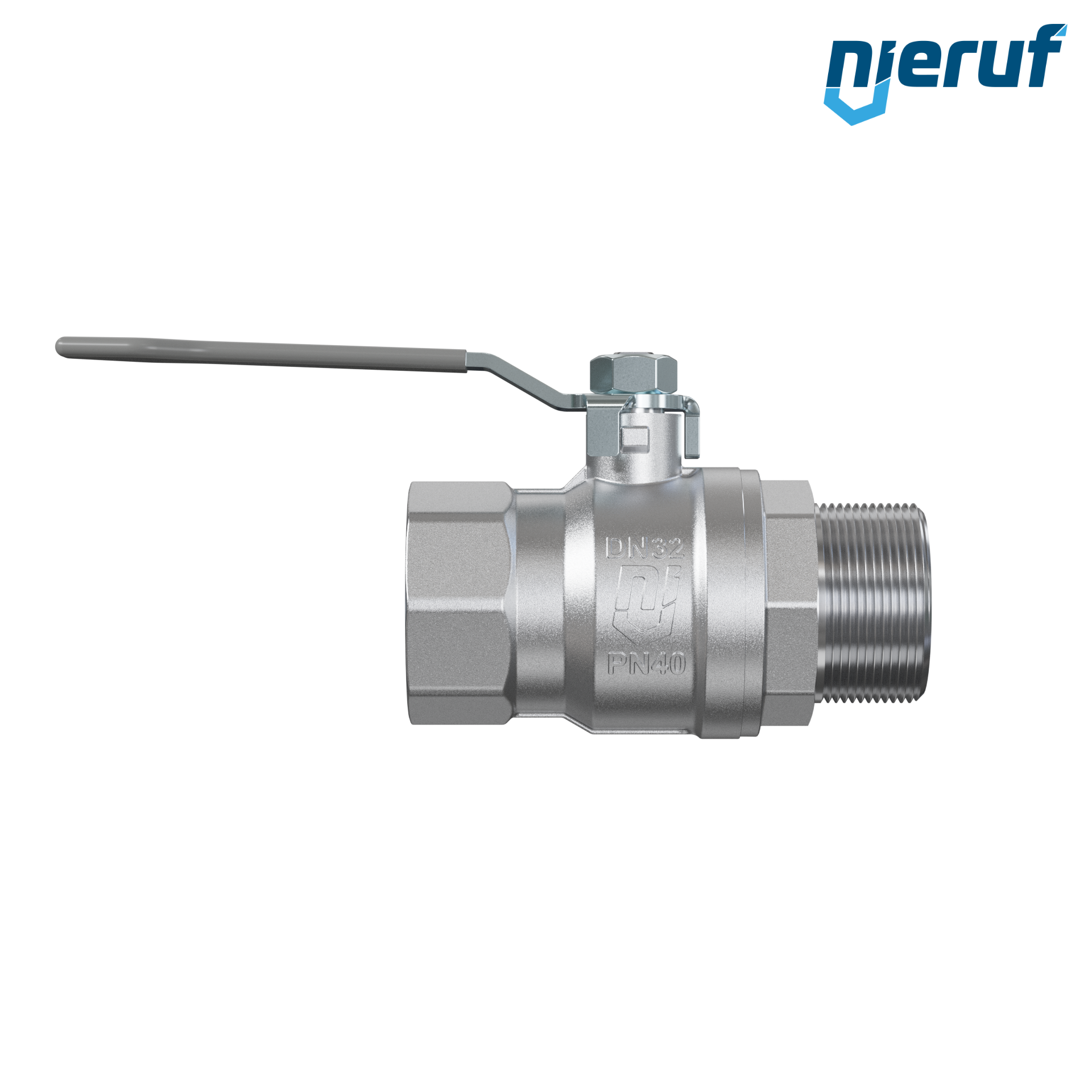 robinet à boisseau sphérique en laiton DN32 - 1 1/4" pouce GK02 femelle/mâle