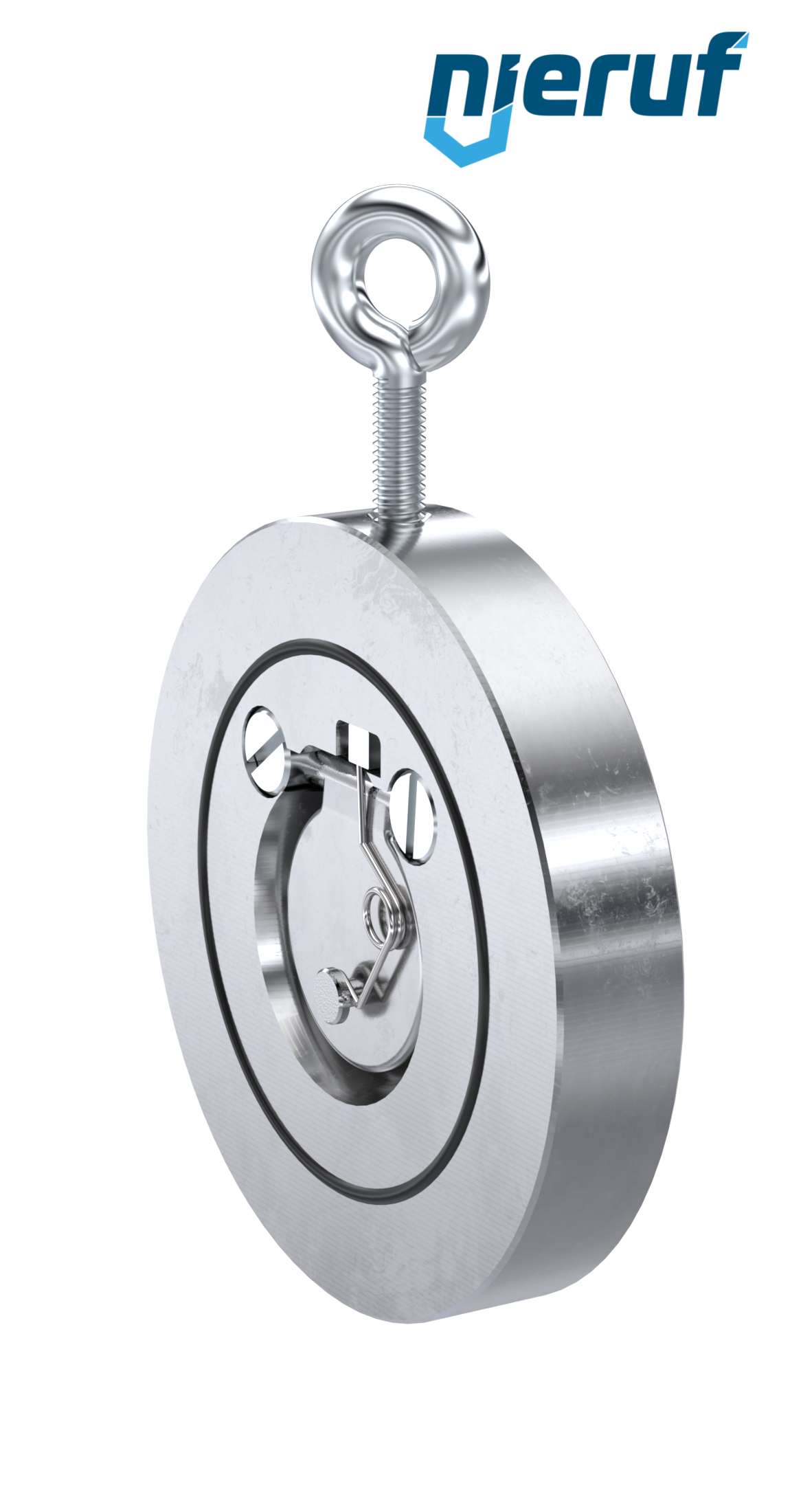 clapet anti-retour entre brides type wafer avec ressort DN32 ZR04 acier inoxydable 1.4408 FKM (Viton)