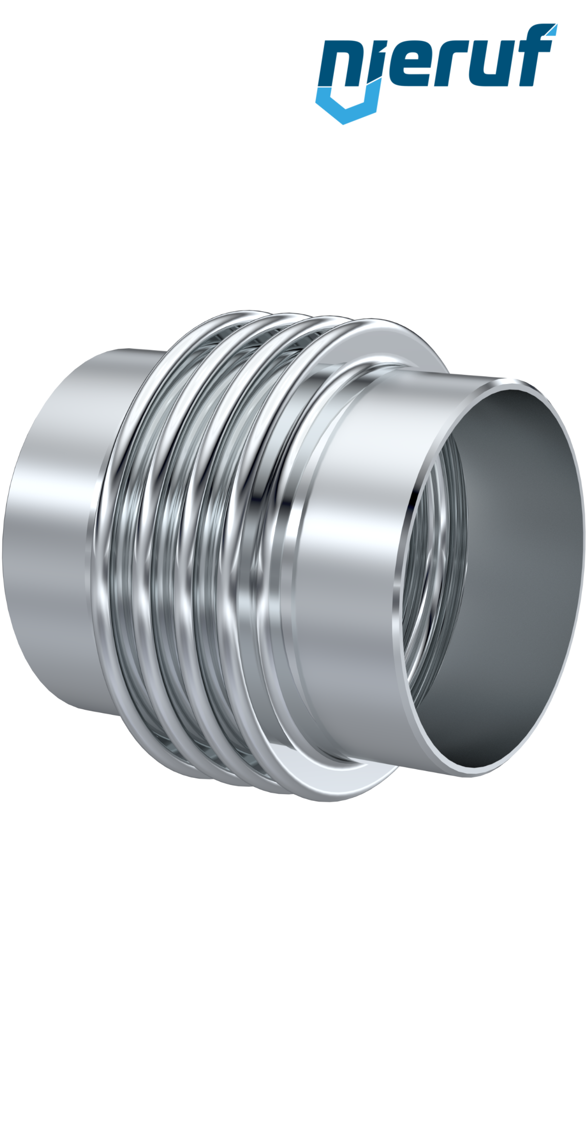 Compensateur axial DN300 - 329mm modèle KP05 Embouts à souder en acier et soufflet en inox