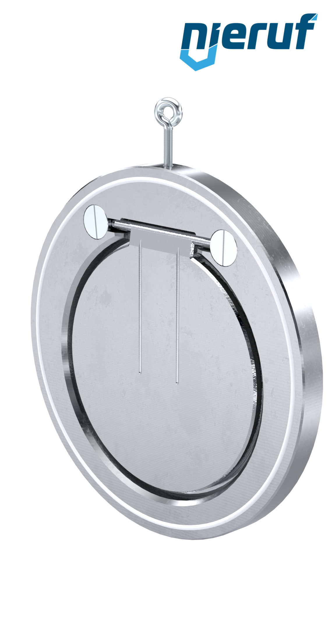 clapet anti-retour entre brides type wafer DN250 ZR02 acier inoxydable 1.4408 PTFE