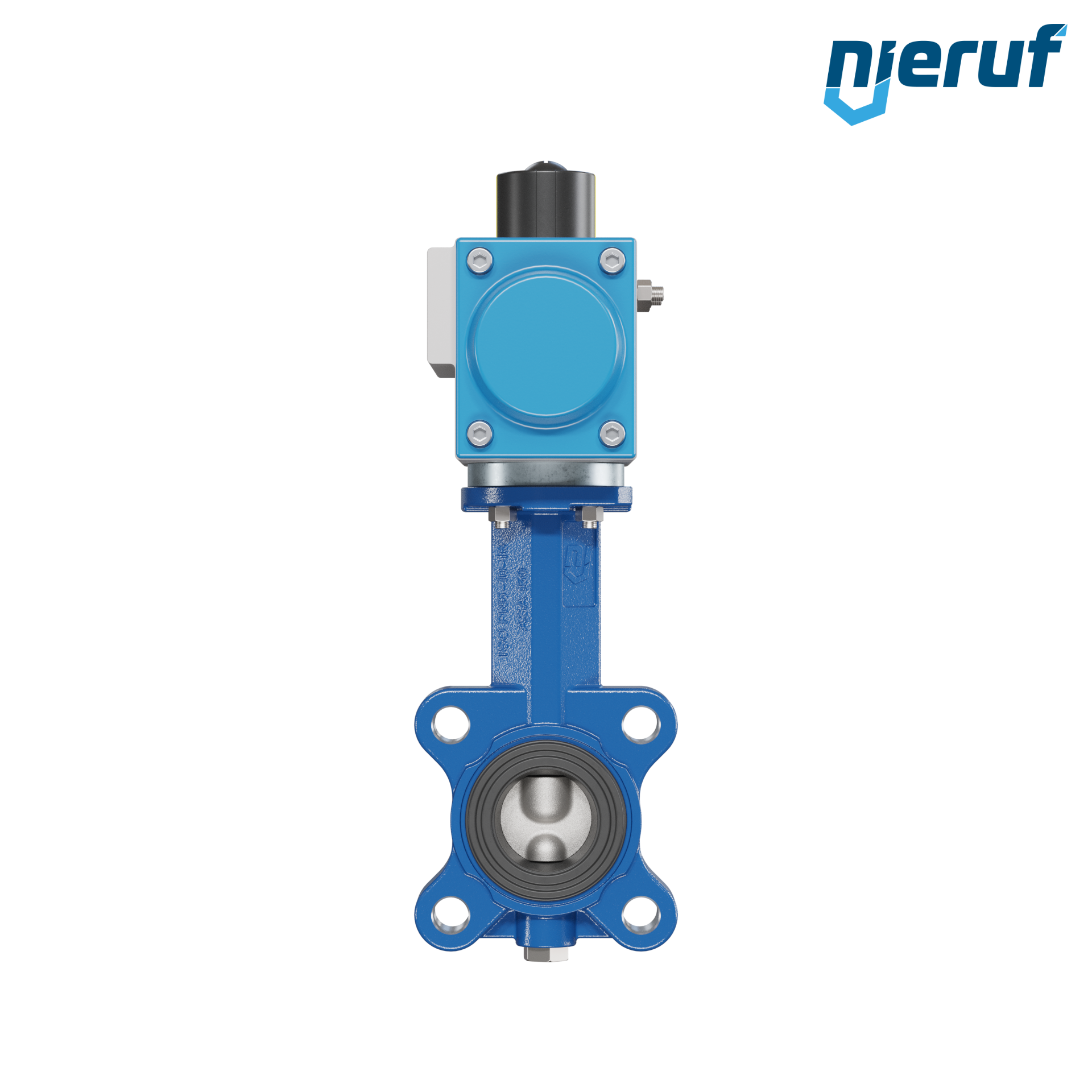 vanne papillon DN 40 AK02 NBR-70-noir DVGW gaz actionneur pneumatique à double effet