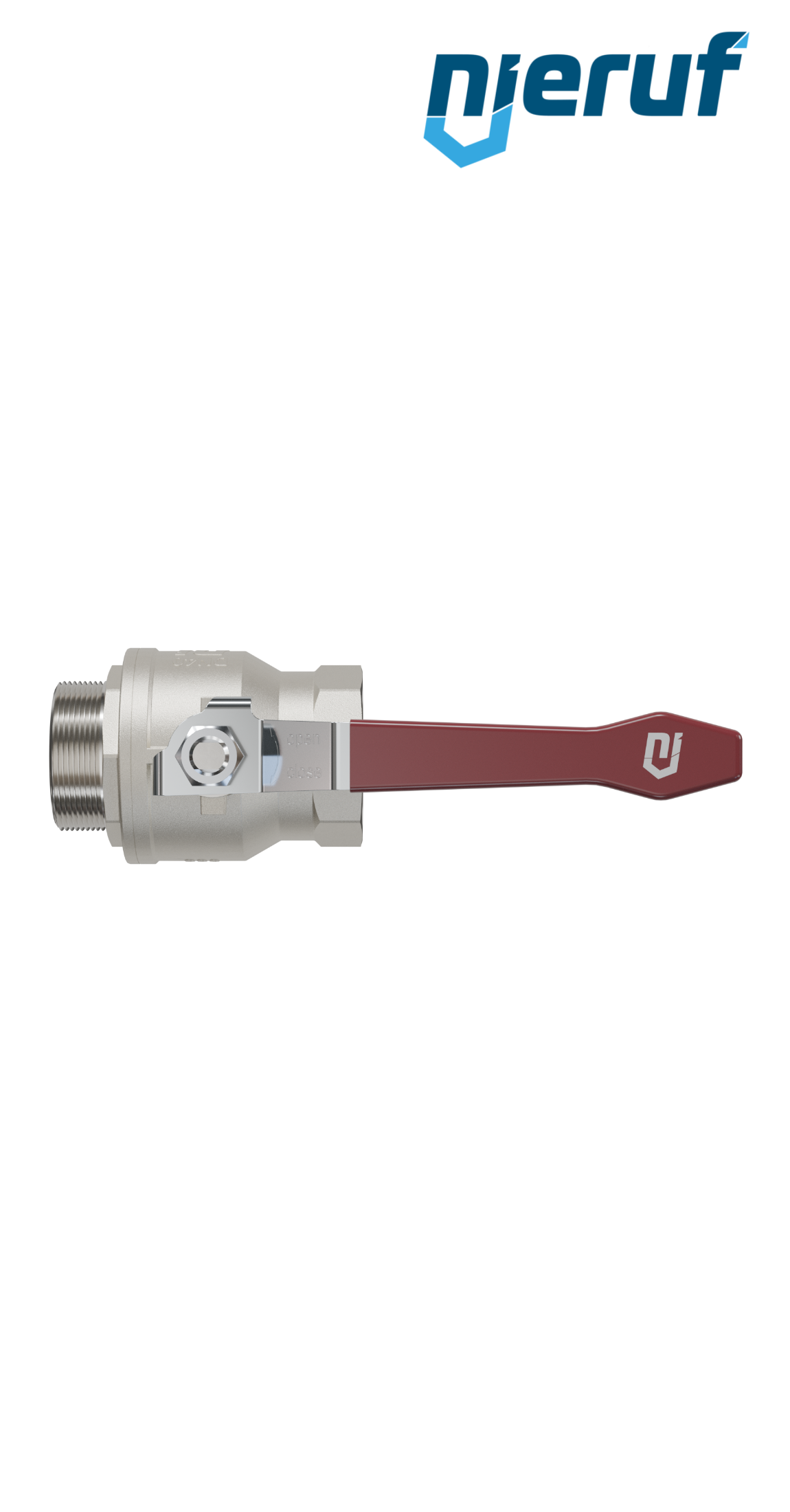 robinet à boisseau sphérique 2 voies DN40 - 1 1/2" pouce GK01 femelle x mâle