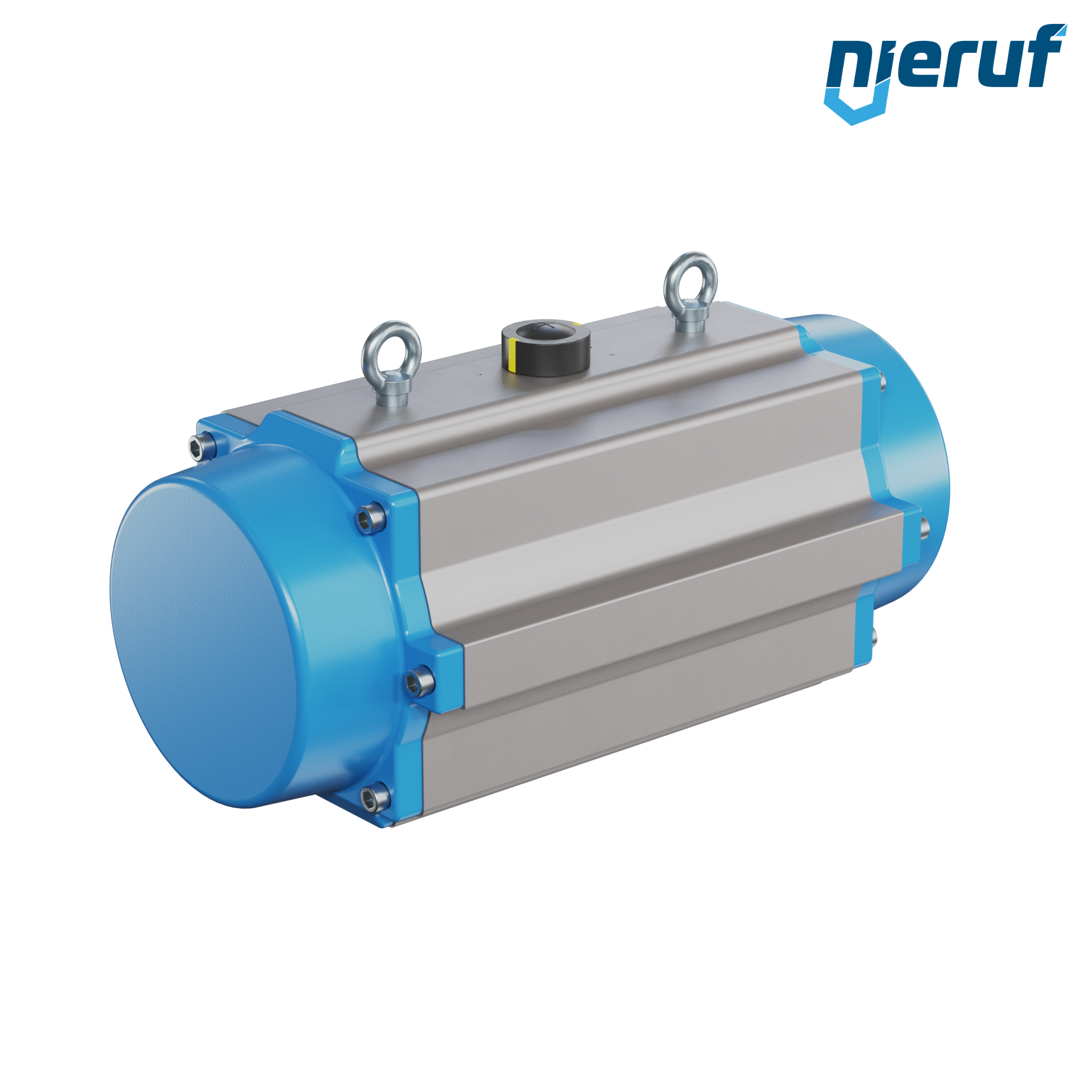 actionneur pneumatique AN02 simple effet, ouverture par ressort version haute température GS-300 90° avec 7 ressorts