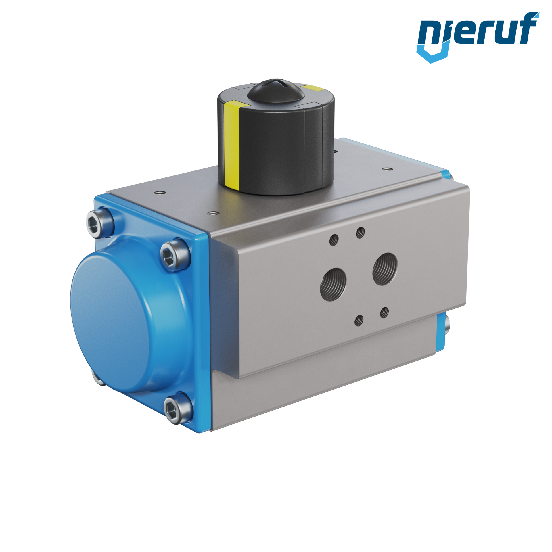 actionneur pneumatique AN02 simple effet, ouverture par ressort GS-052 90° avec 3 ressorts