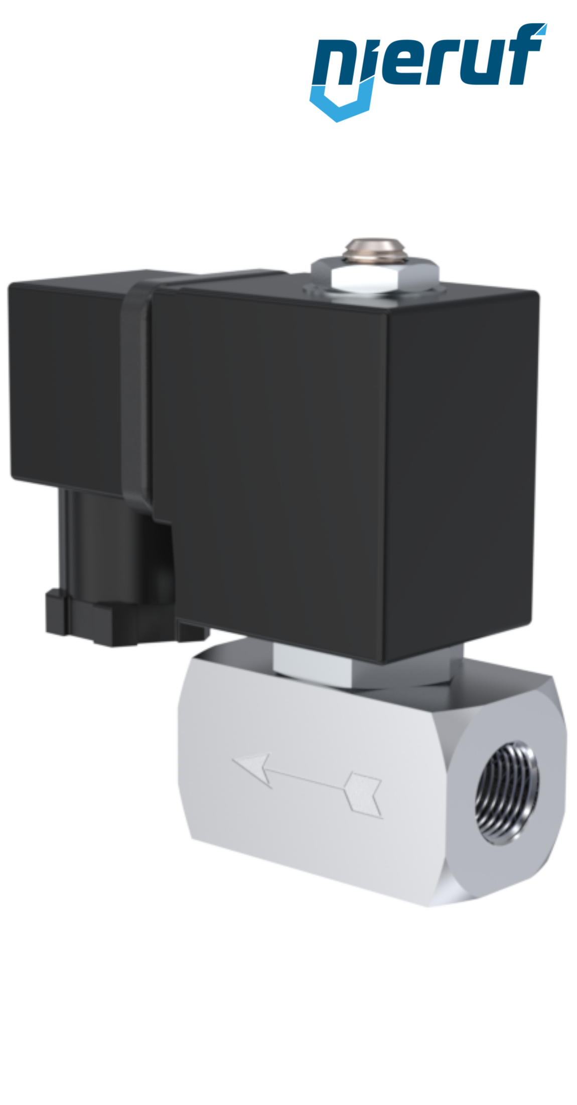 électrovanne DN1,0 G 1/4" pouce acier inoxydable EV08 FKM 24V DC