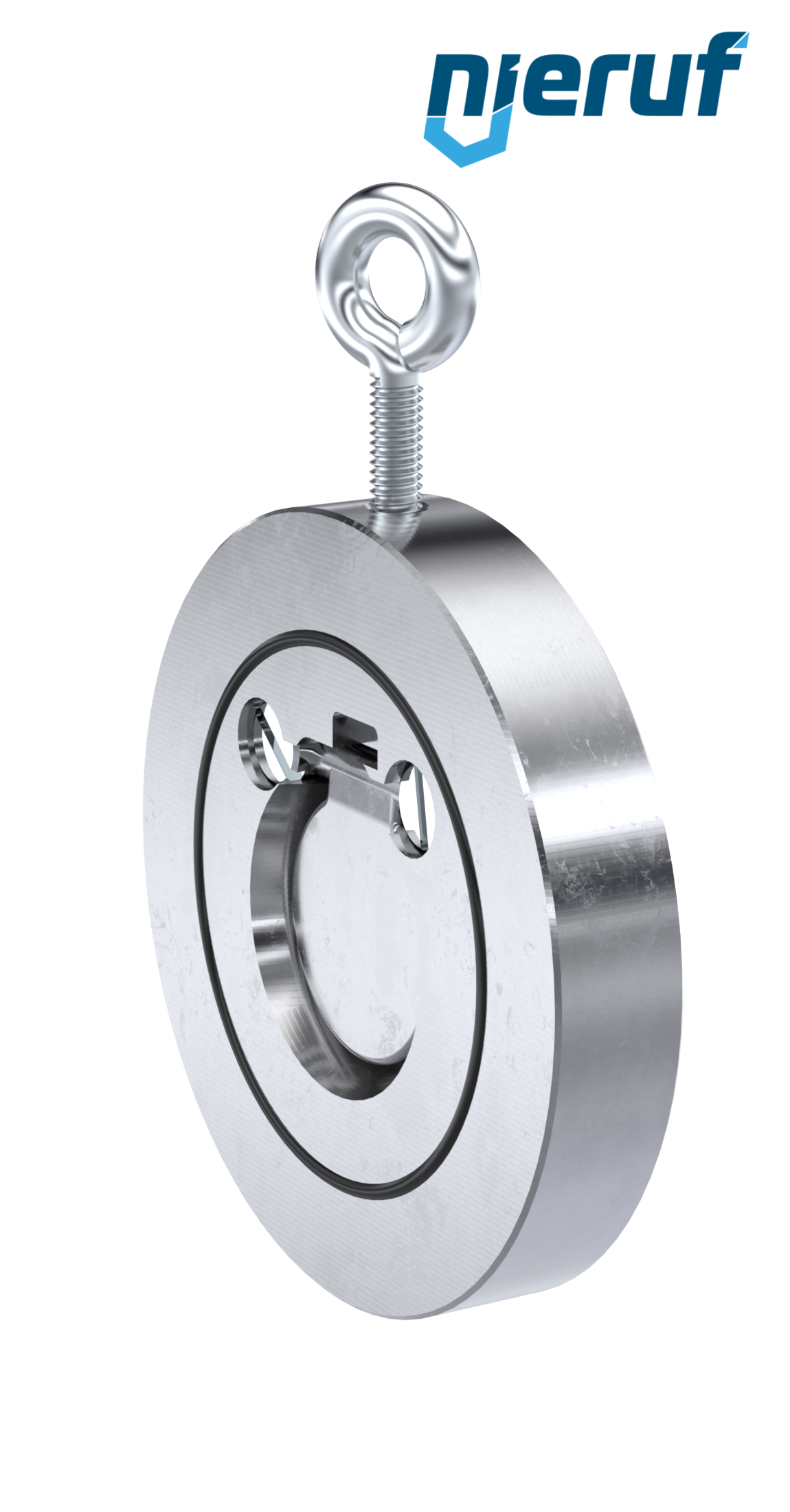 clapet anti-retour entre brides type wafer DN32 ZR01 acier 1.0460 (galvanisé) FKM (Viton)