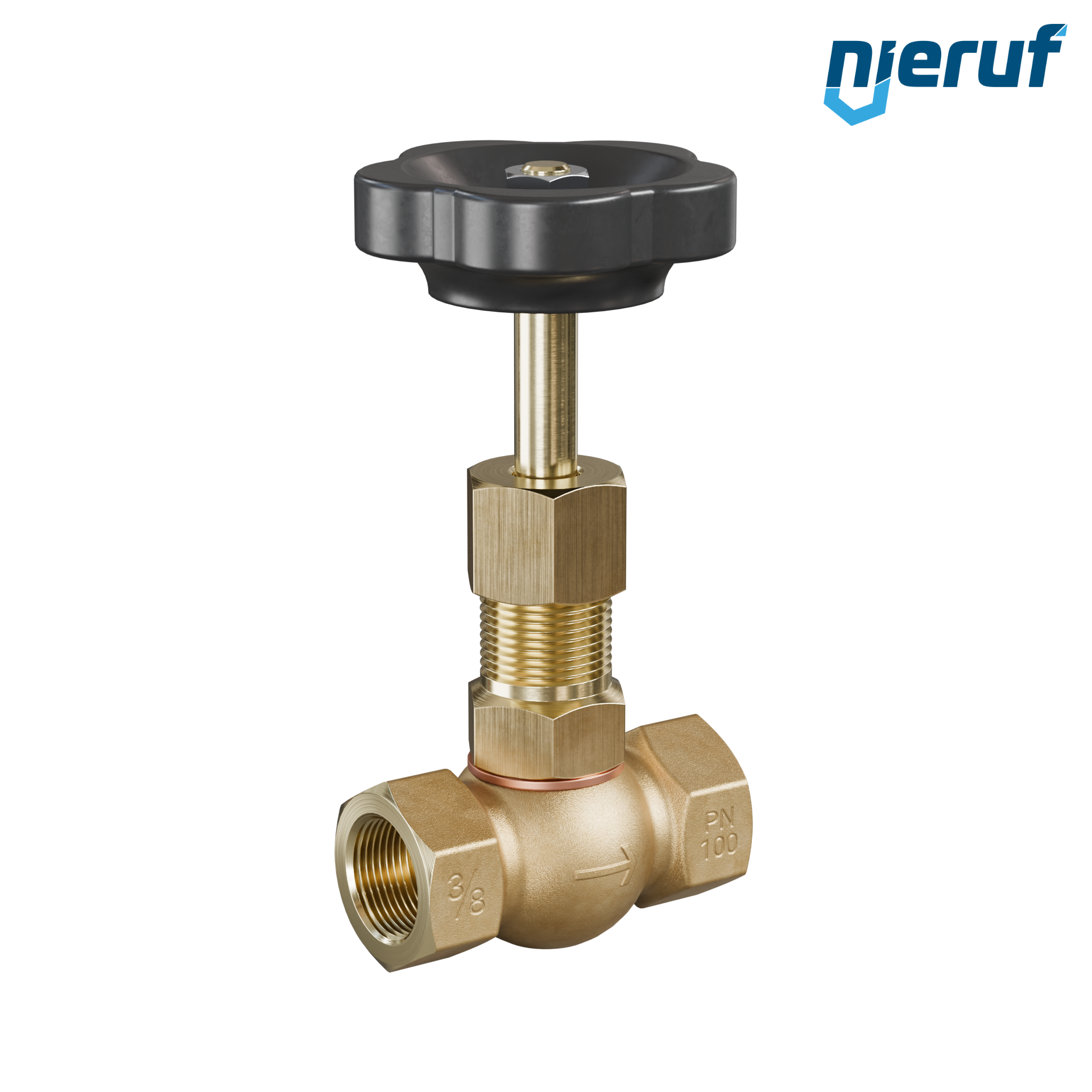 vanne à pointeau  3/8" pouce NV02 laiton