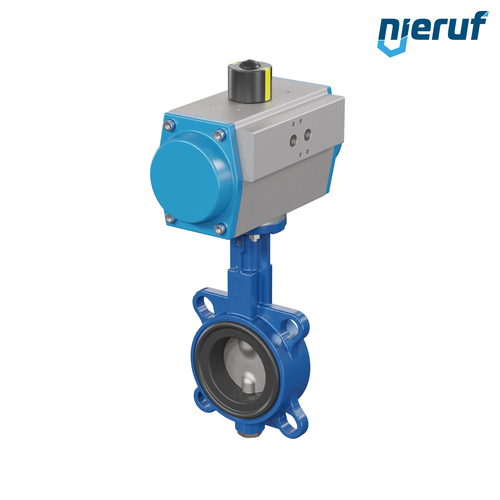 vanne papillon DN 65 AK01 FPM actionneur pneumatique à simple effet fermeture par ressort