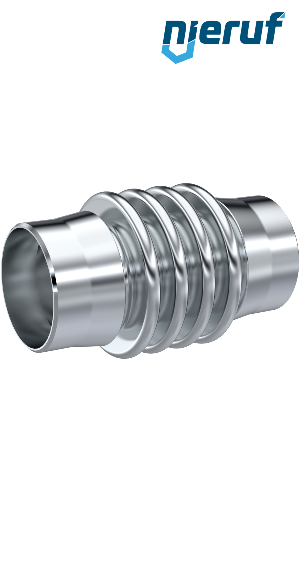 Compensateur axial DN50 - 60,3mm modèle KP05 Embouts à souder en acier et soufflet en inox