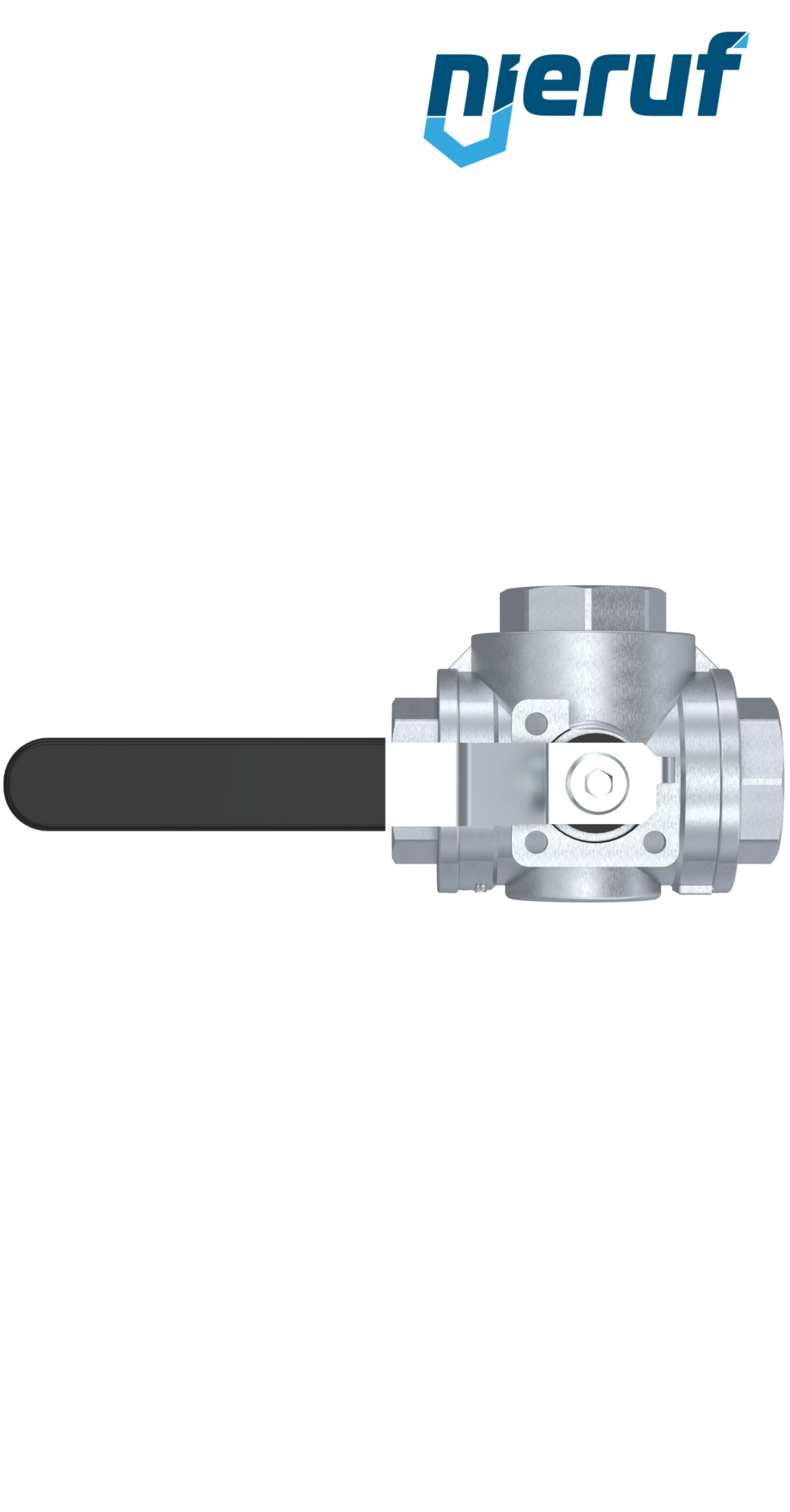 robinet à boisseau sphérique 3 voies en laiton DN10 - 3/8" pouce GK08 passage intégral avec lumière en T