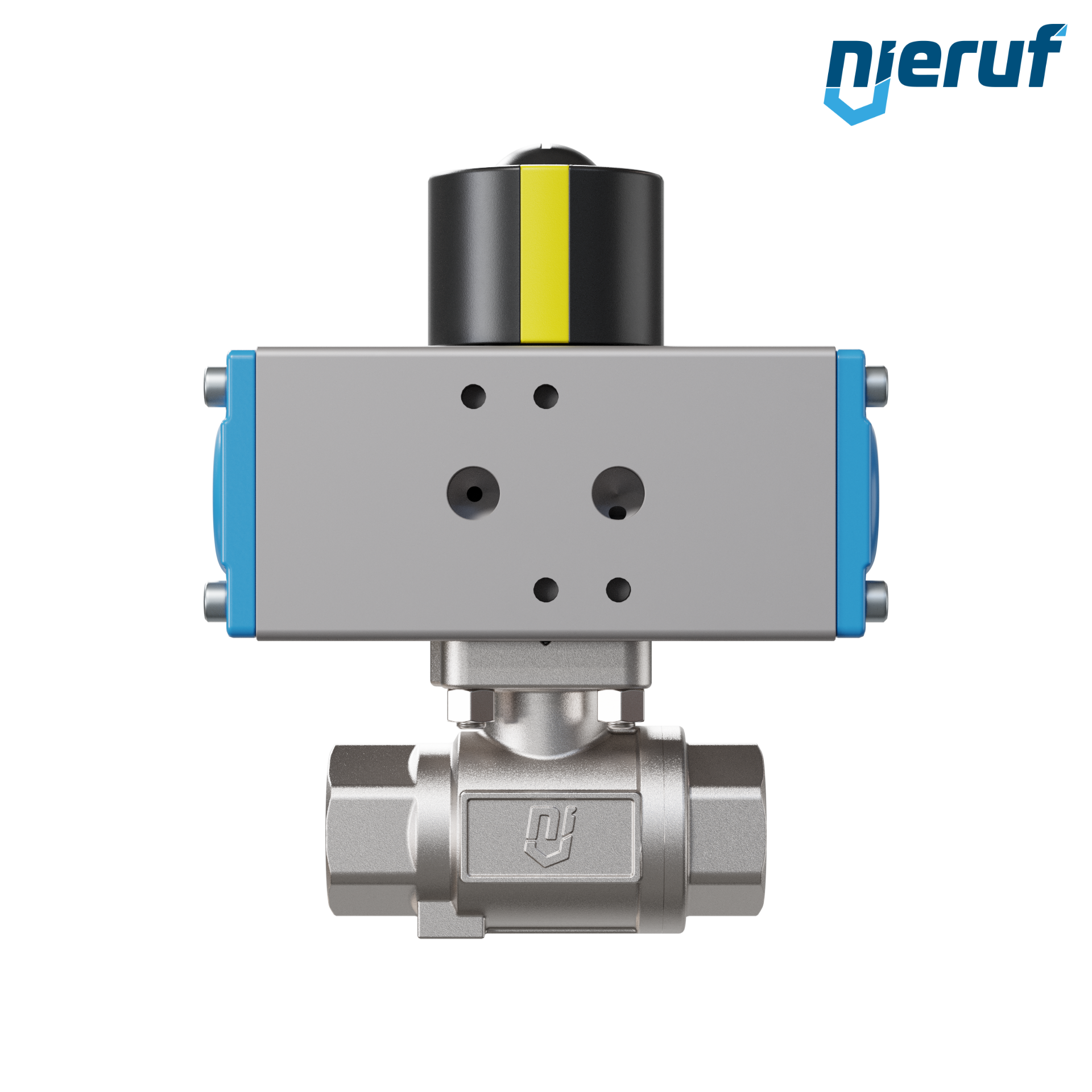 valvola a sfera pneumatica DN15 - 1/2" pollici azionamento rotativo a doppio effetto PK02