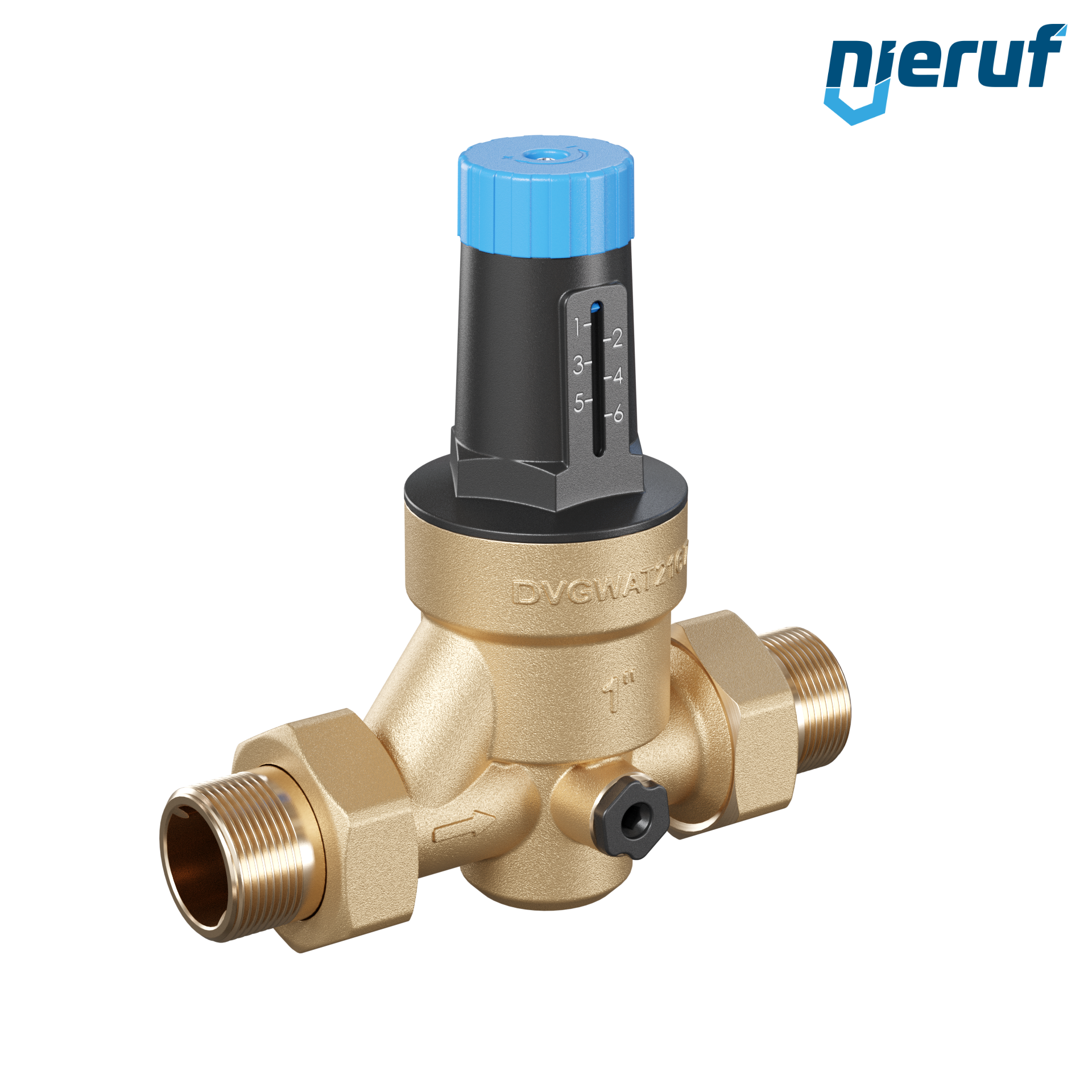 riduttore di pressione acqua potabile 1" pollici DM09 ottone NBR 1.5 - 6.0 bar