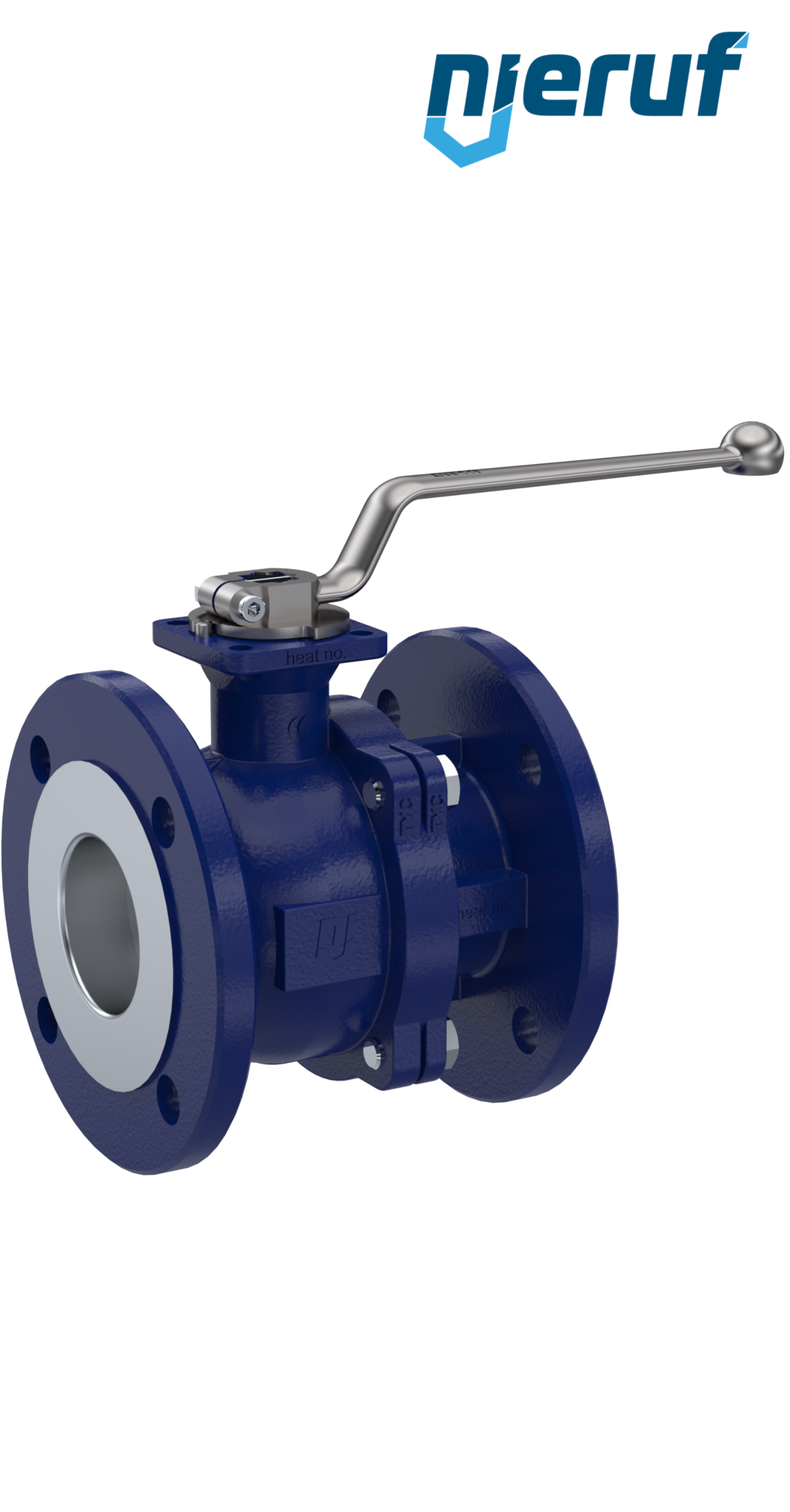 robinet à boisseau sphérique à brides pour vapeur d'eau FK12 DN40 PN40 acier moulé 1.0619