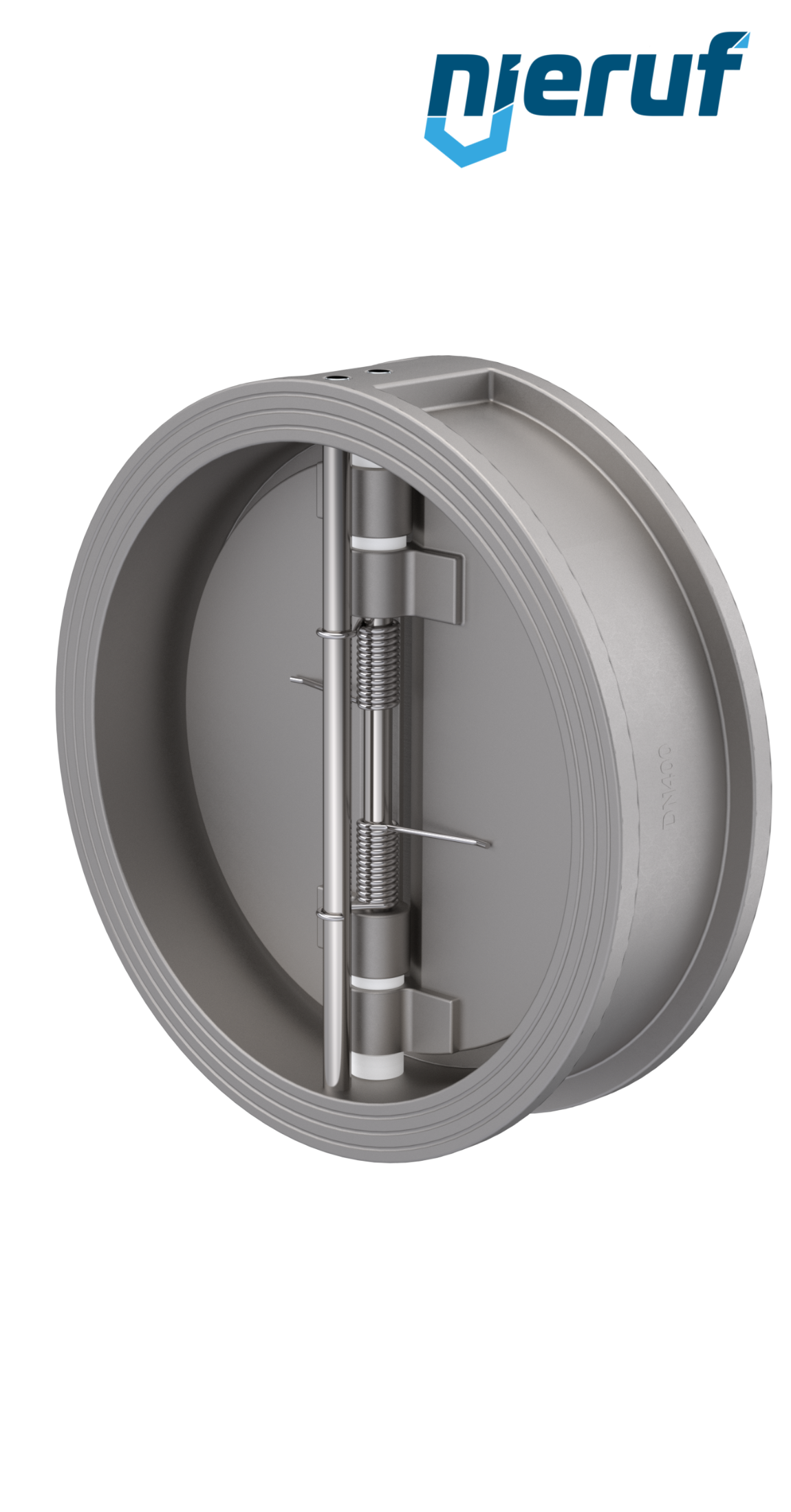 clapet anti-retour à double battant DN400 DR03 acier inoxydable 1.4408 NBR