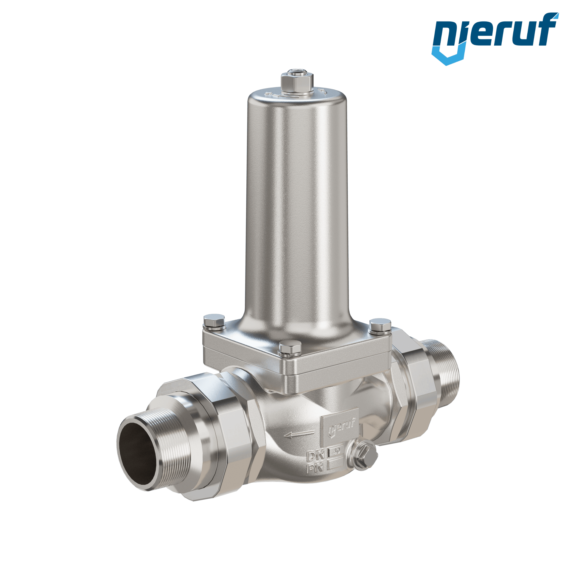 réducteur de pression mâle 1 1/2" pouce DM19 acier inoxydable EPDM FDA 0.5 - 9.0 bar