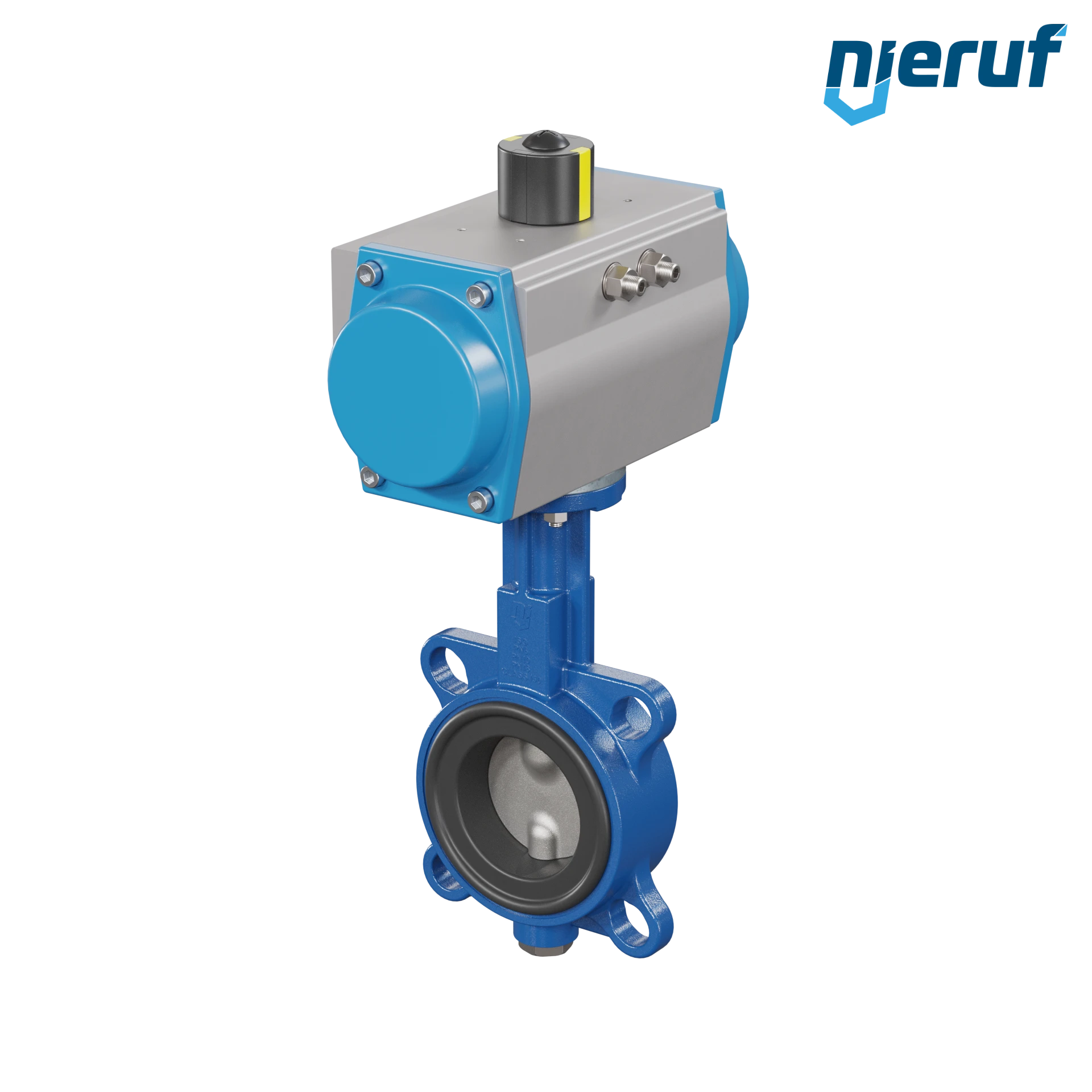 vanne papillon DN 65 AK01 FPM actionneur pneumatique à simple effet fermeture par ressort