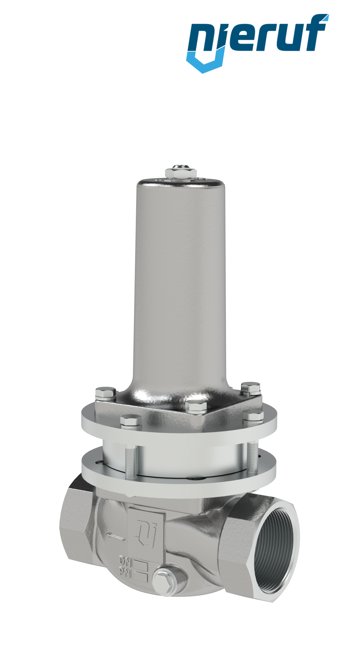 réducteur de pression pour vapeur 1 1/4" pouce NPT DM21 acier inoxydable PTFE / EPDM / FEPM 0.3 - 2.0 bar